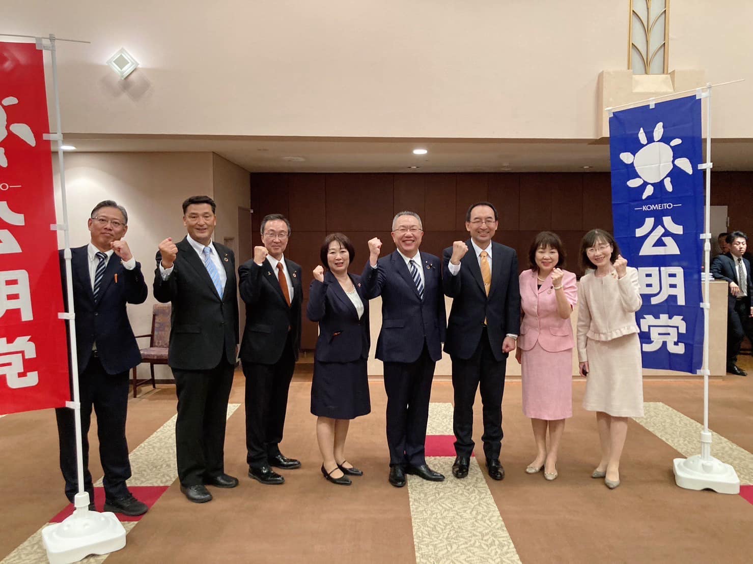 富士ロゼシアターで公明党の時局講演会が開催！