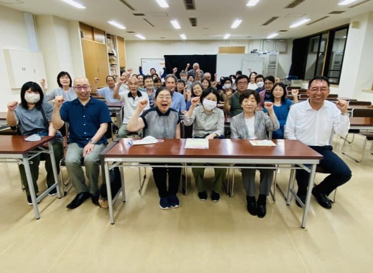 石原和美 町議と一緒に小山町の公明党支部会に参加し、ご挨拶