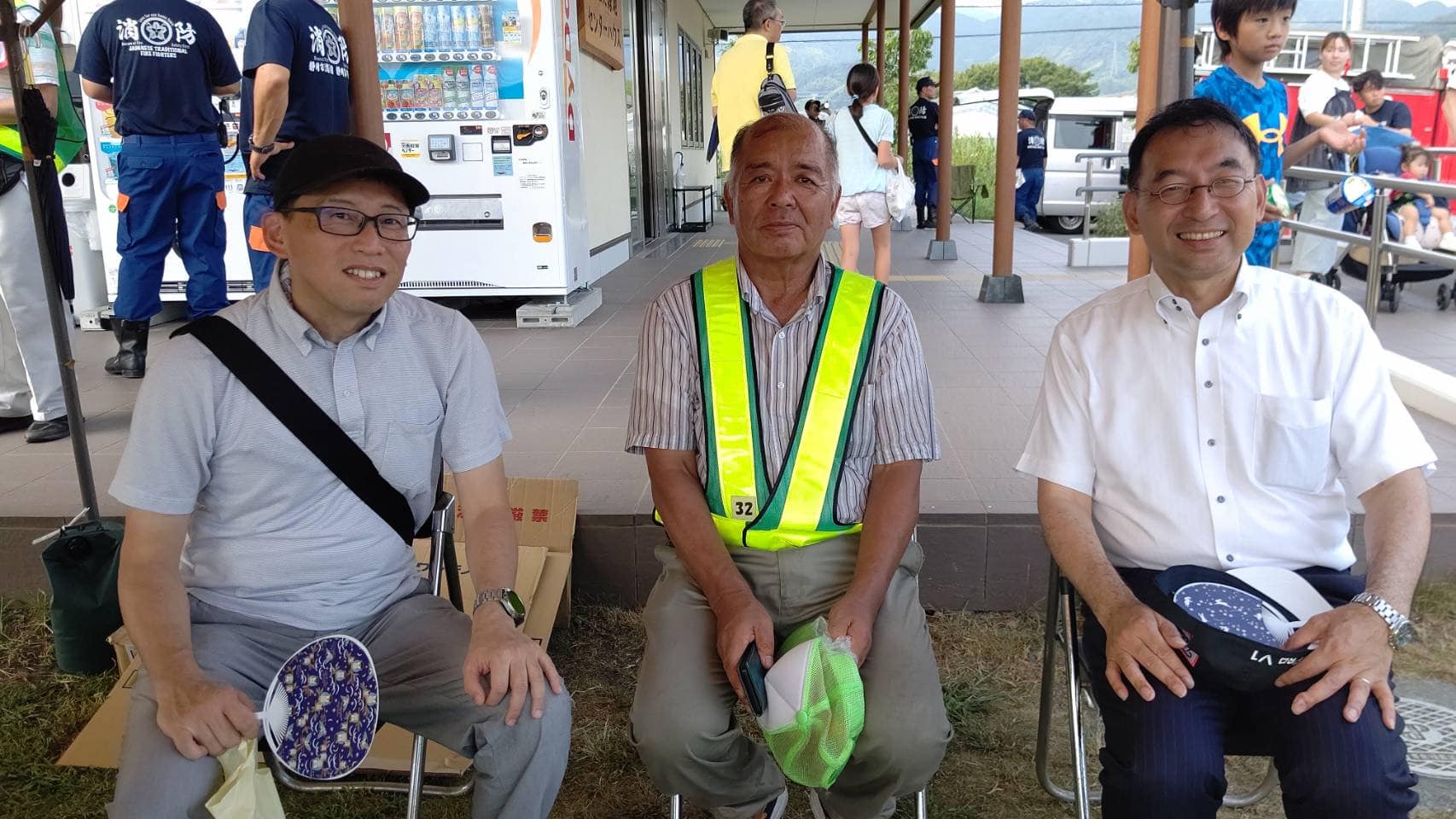 山本彰彦 県議、長島強 市議、加藤博男 市議と一緒に、静岡市葵区・駿河区の各地の夏祭りに参加