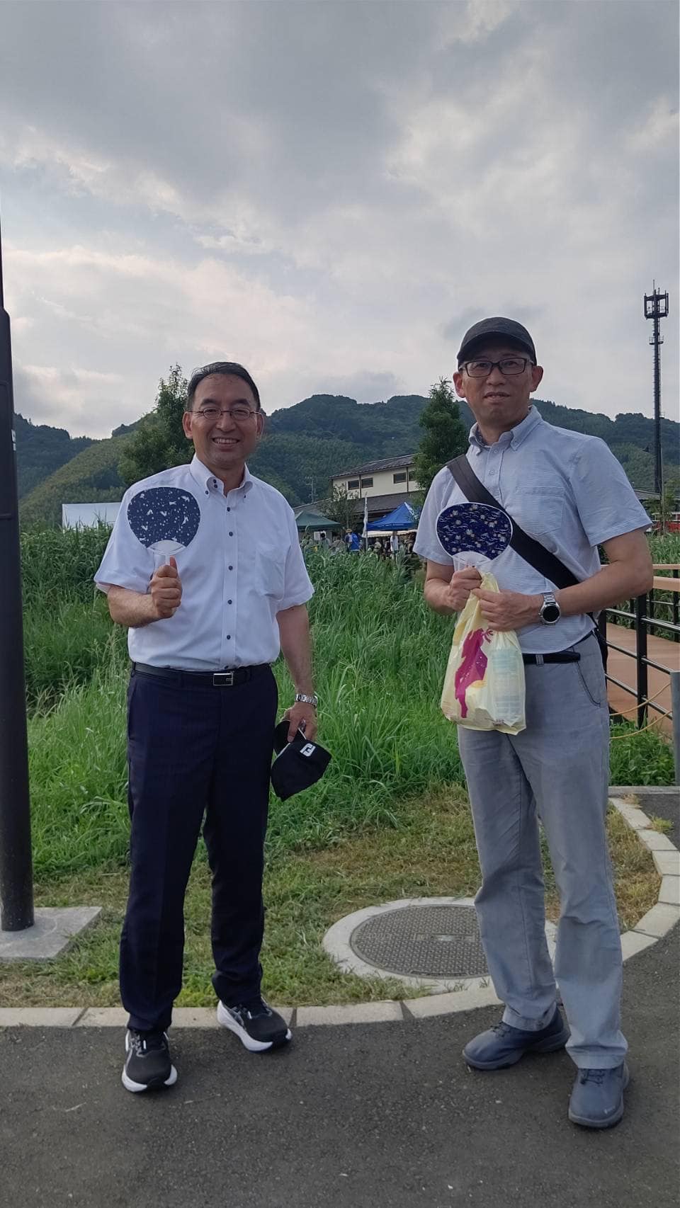 山本彰彦 県議、長島強 市議、加藤博男 市議と一緒に、静岡市葵区・駿河区の各地の夏祭りに参加