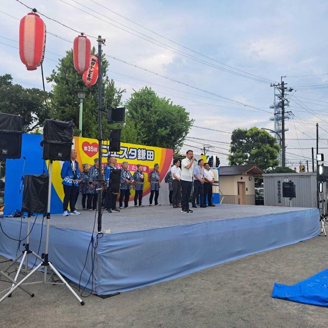 静岡市内の夏祭りに参加