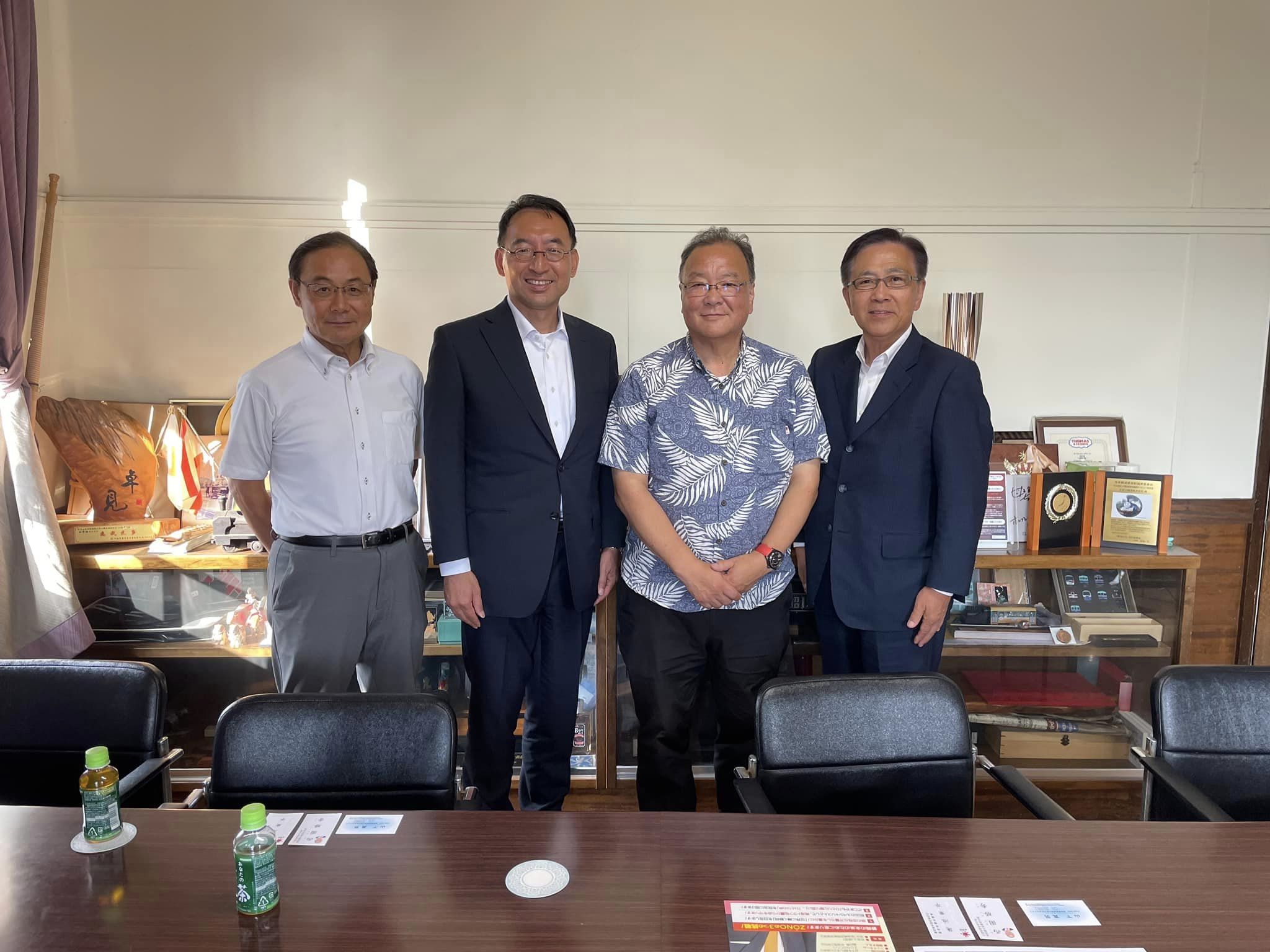 大井川鐵道の鳥塚社長に、蓮池章平 県議と共にご挨拶