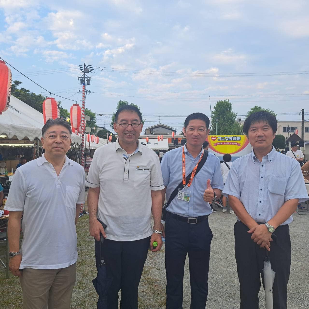 静岡市内の夏祭りに参加
