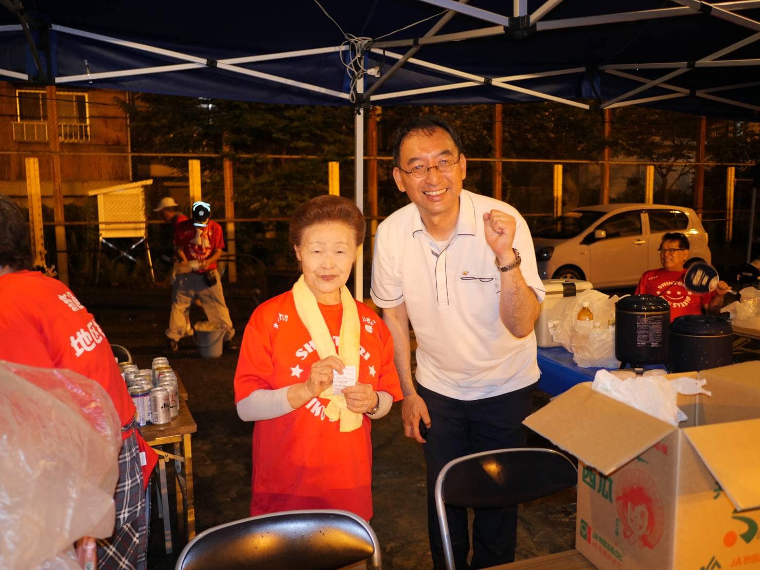 静岡市内の夏祭りに参加