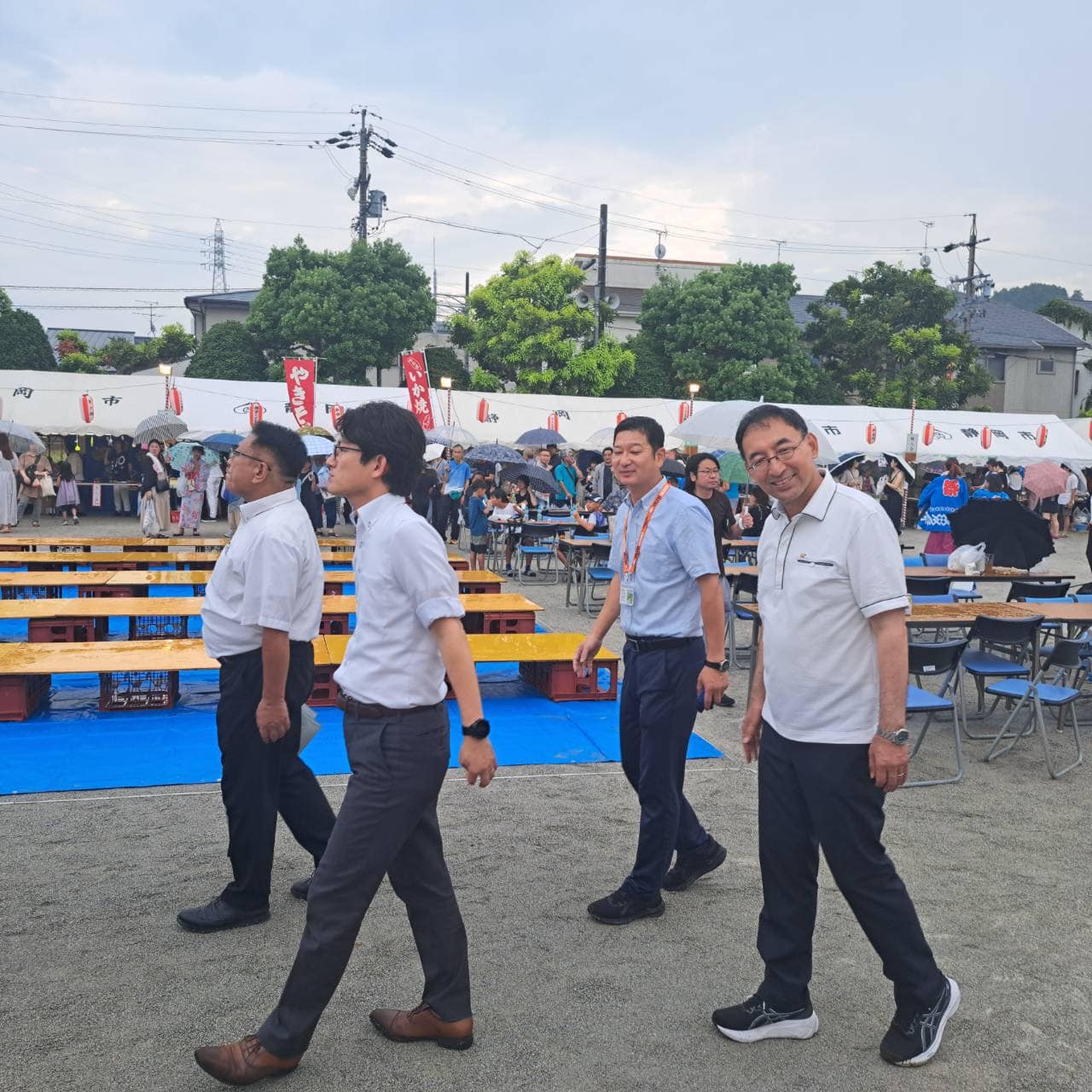 静岡市内の夏祭りに参加