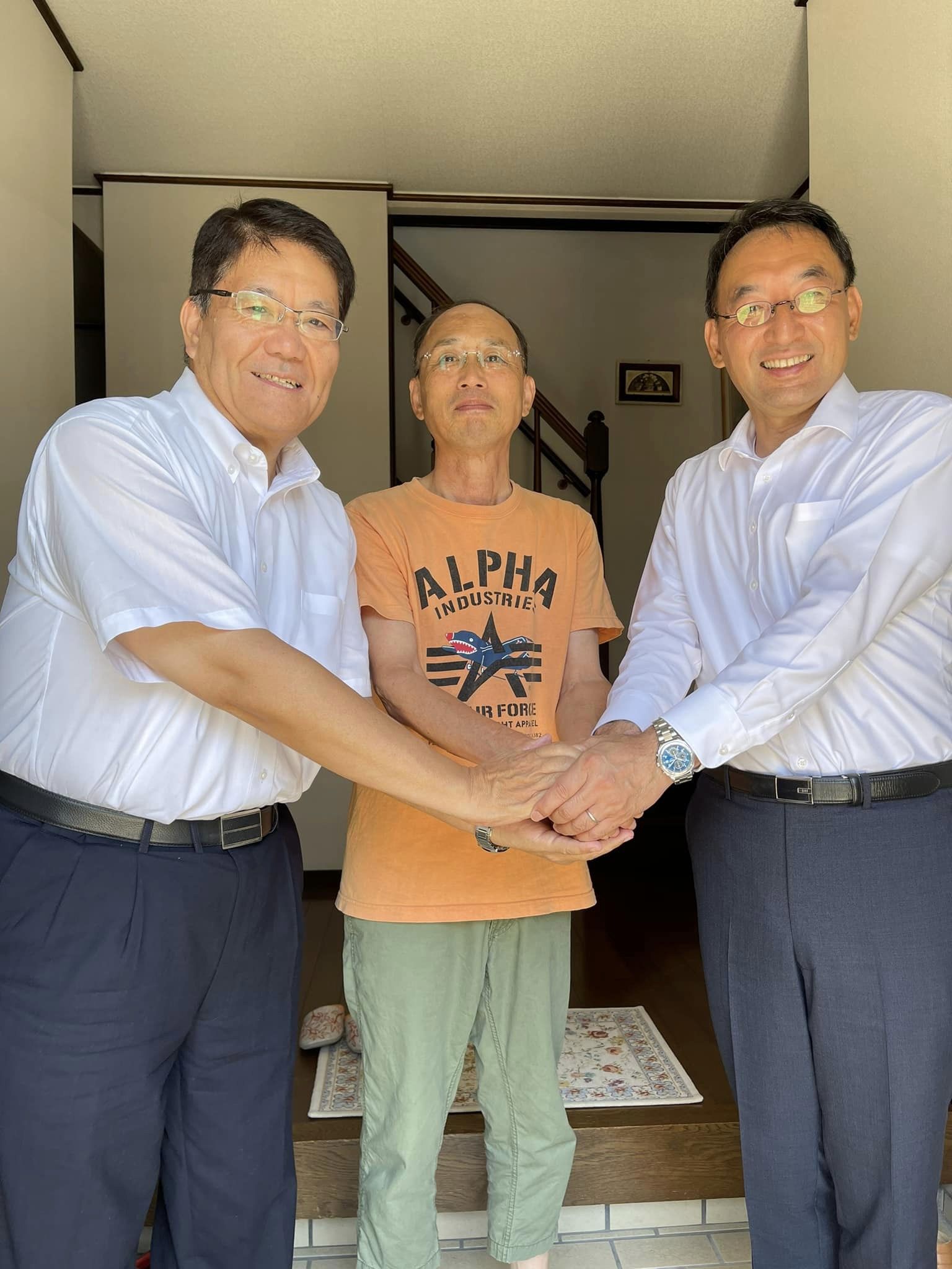 松下正行 市議と共に浜松市内を回りました