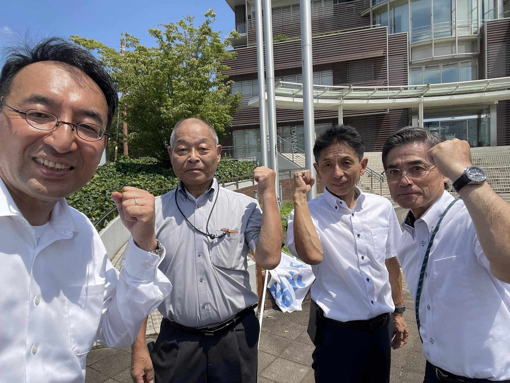 函南町、清水町、長泉町で終戦記念街頭