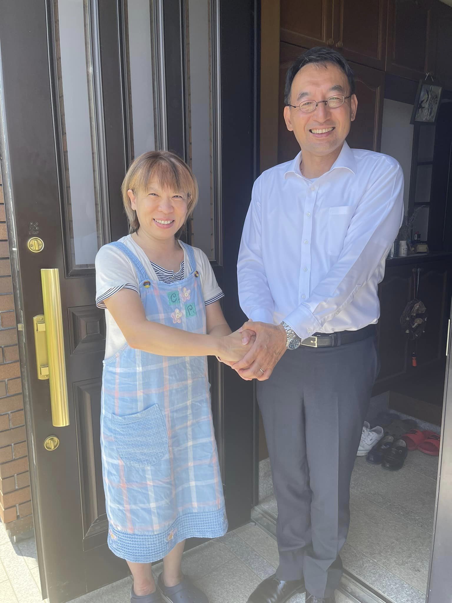 松下正行 市議と共に浜松市内を回りました