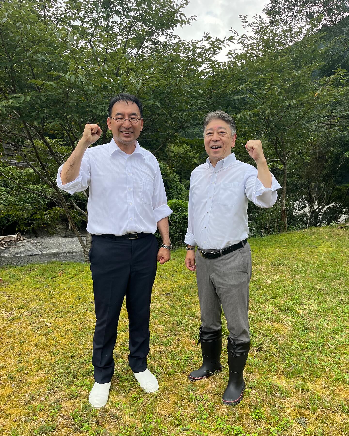 静岡市葵区井川地区でご挨拶