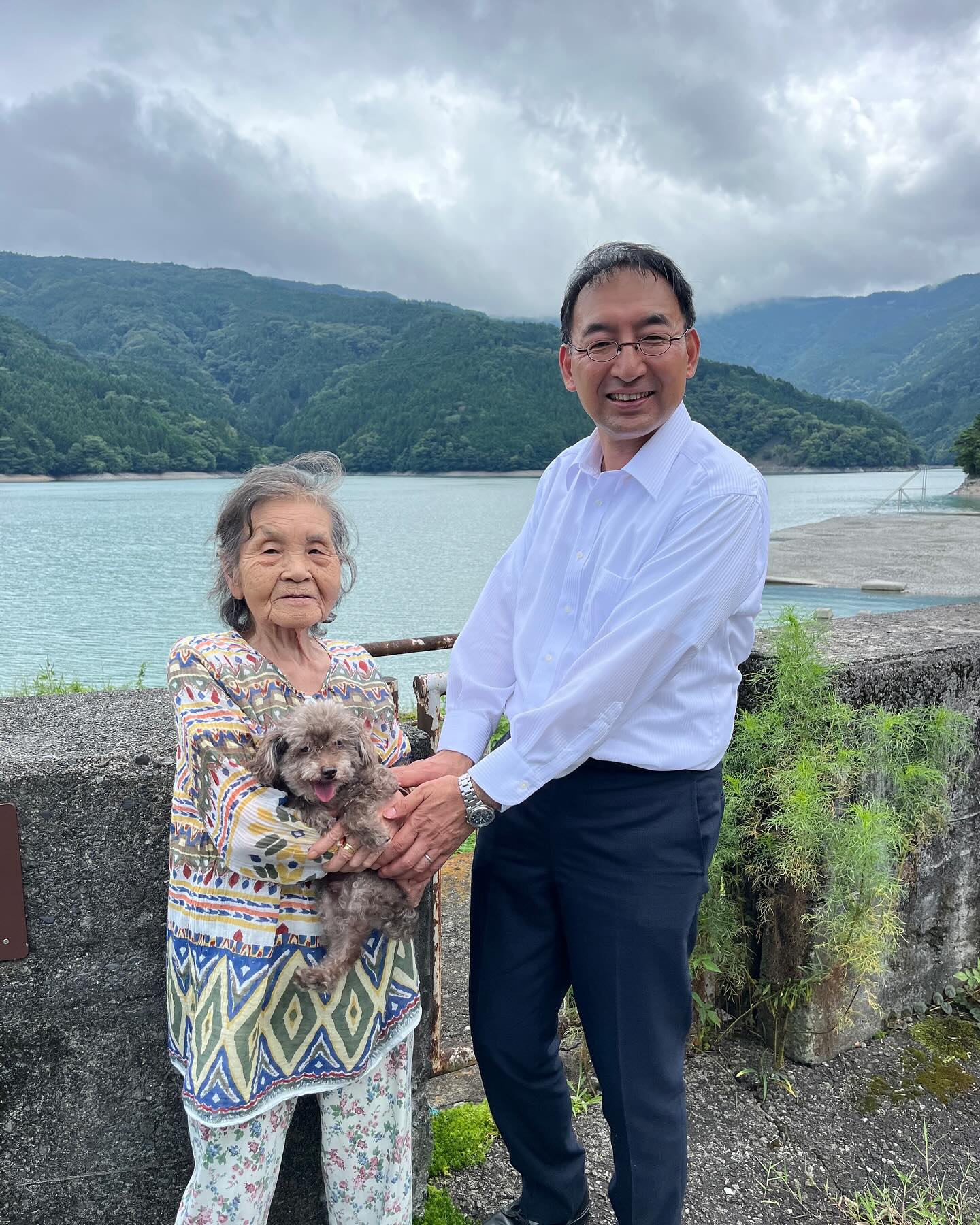 静岡市葵区井川地区でご挨拶