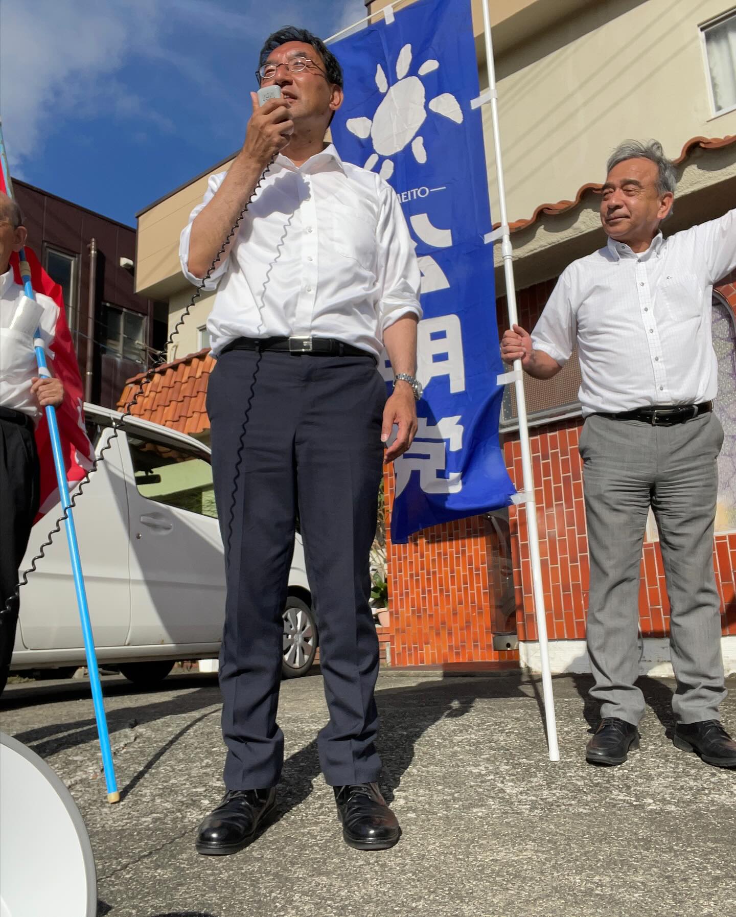 三島市、伊豆の国市、函南町、清水町、長泉町、西伊豆町にて街頭演説