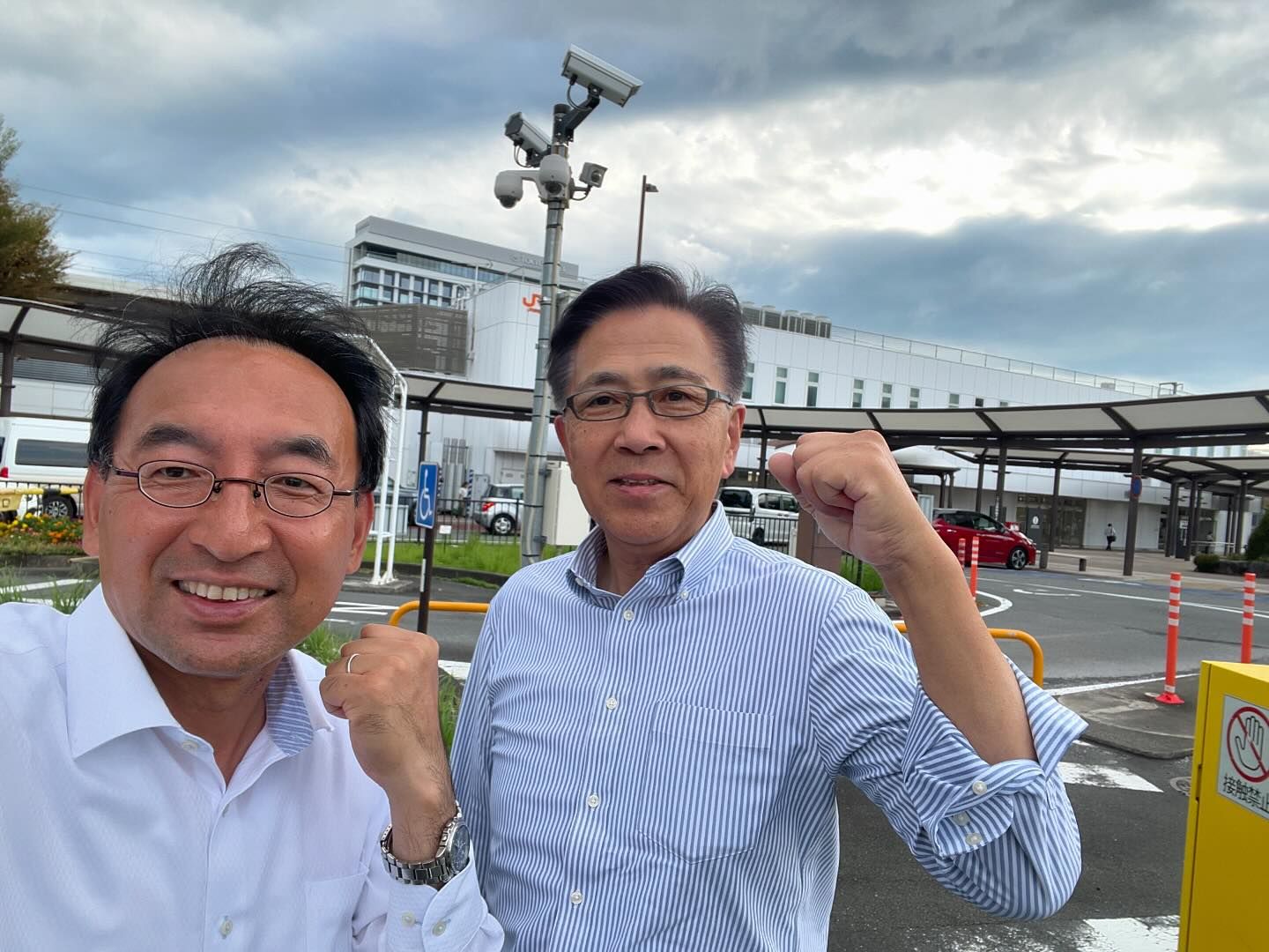 蓮池章平 県議と一緒に沼津市の企業を訪問