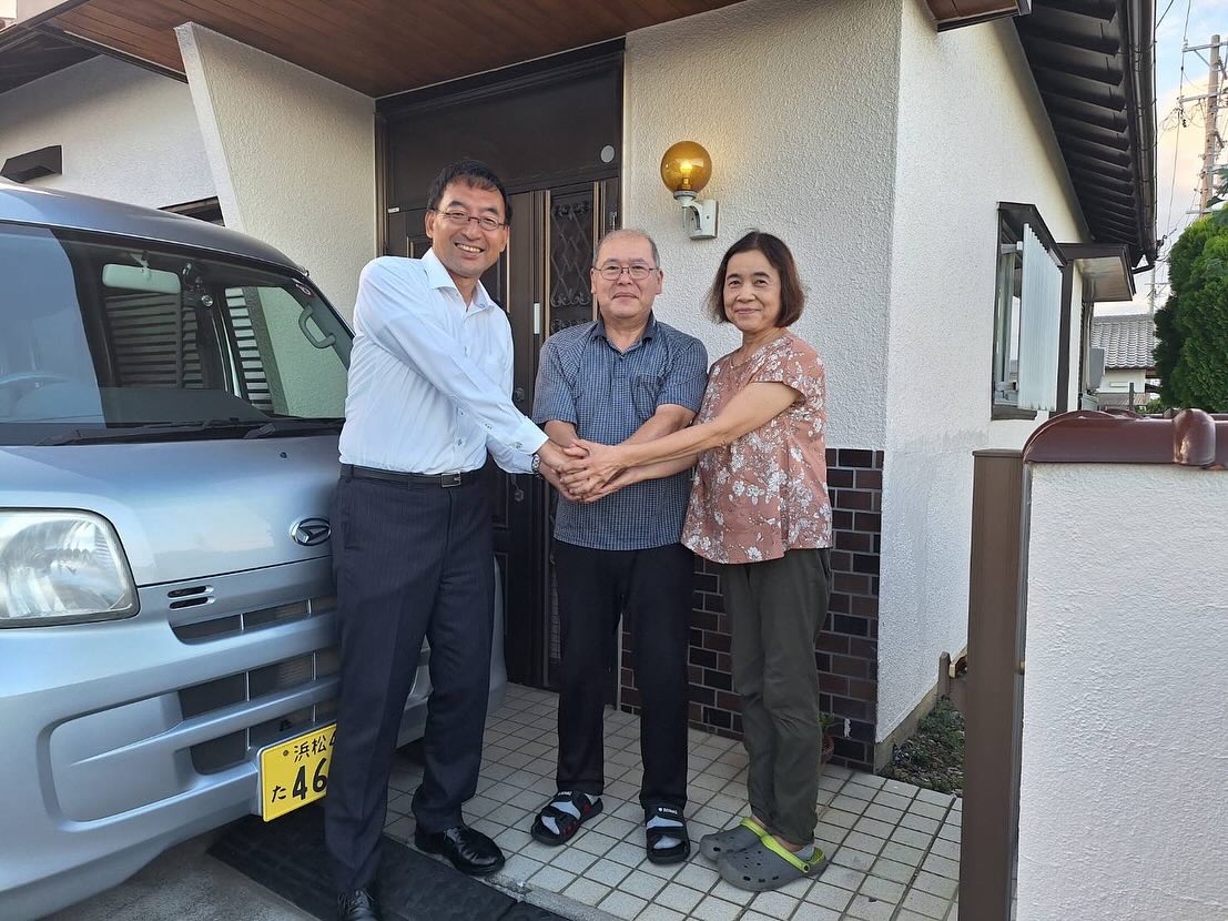 鈴木喜文市議、江塚学市議と共に磐田市内を訪問し、多くの方々から公明党へのご支援を賜りました