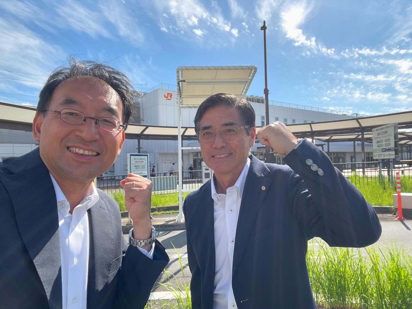 堀内浩 町議と一緒に長泉町内の企業の皆様にご挨拶