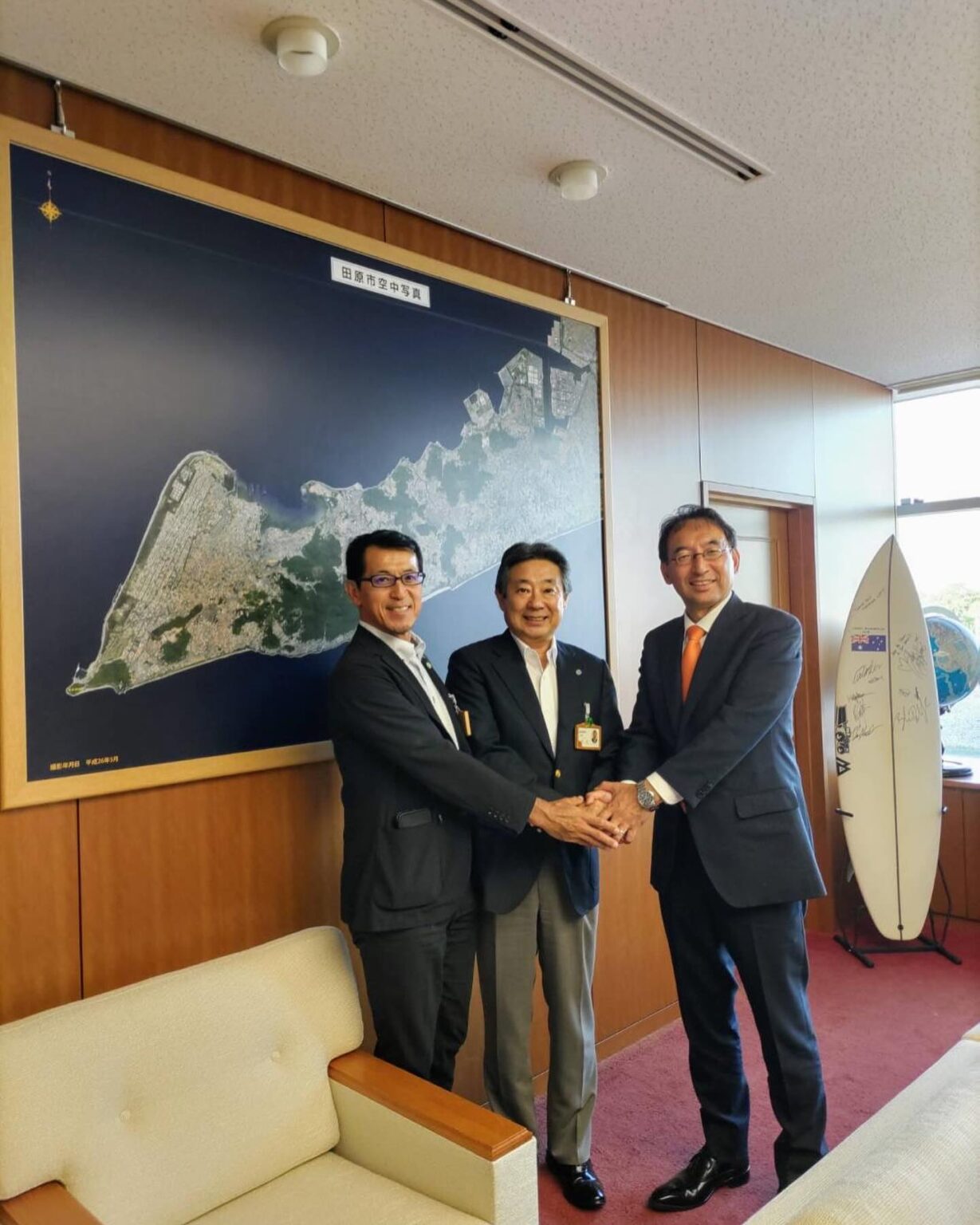 友党自由民主党の根本幸典衆院議員を応援する豊橋港運協会の皆様にご挨拶