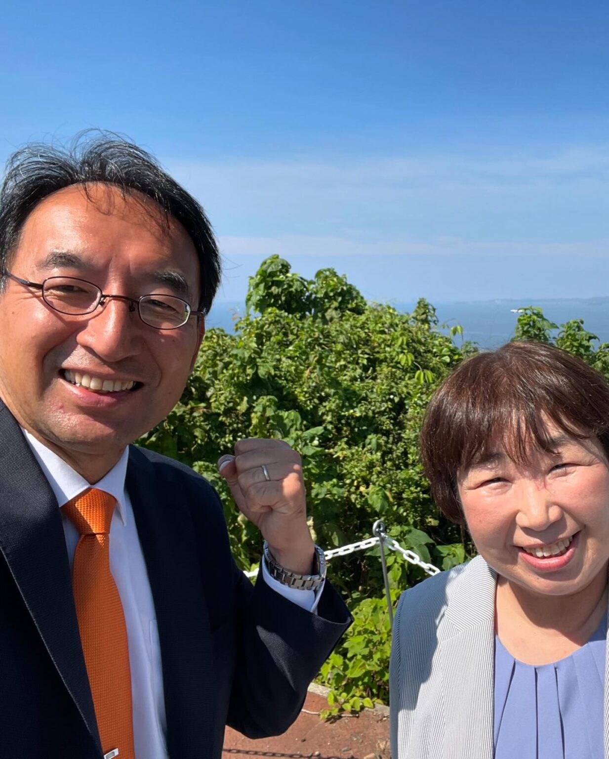 辻史子 市議と一緒に田原市を回りました