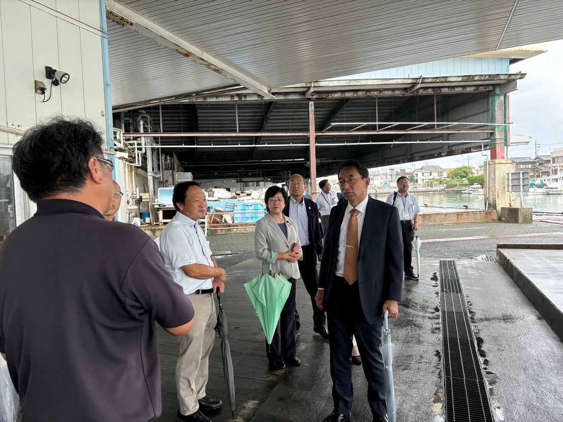 浜名漁協の渥美組合長から、舞阪漁港の様々な課題を伺いました