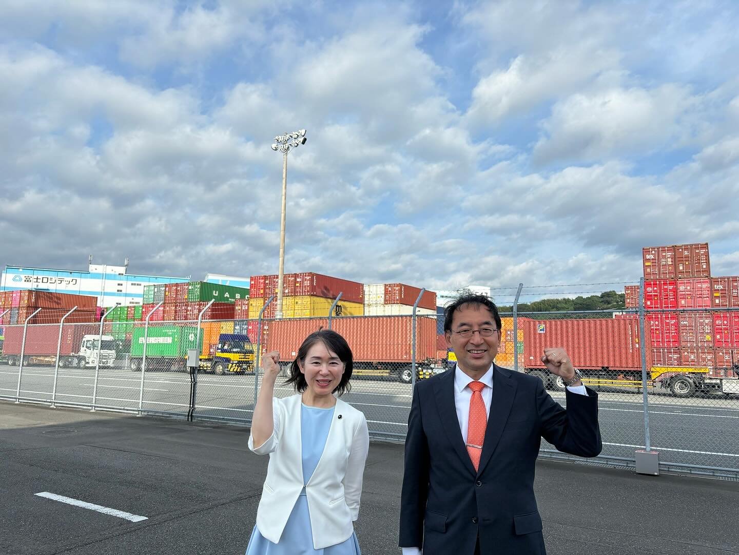 盛月寿美 県議と一緒に静岡市清水区の企業の皆様に挨拶