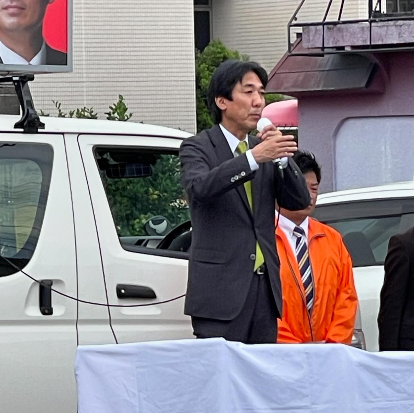 自由民主党公認「深澤陽一」候補（静岡4区）の応援演説を行いました