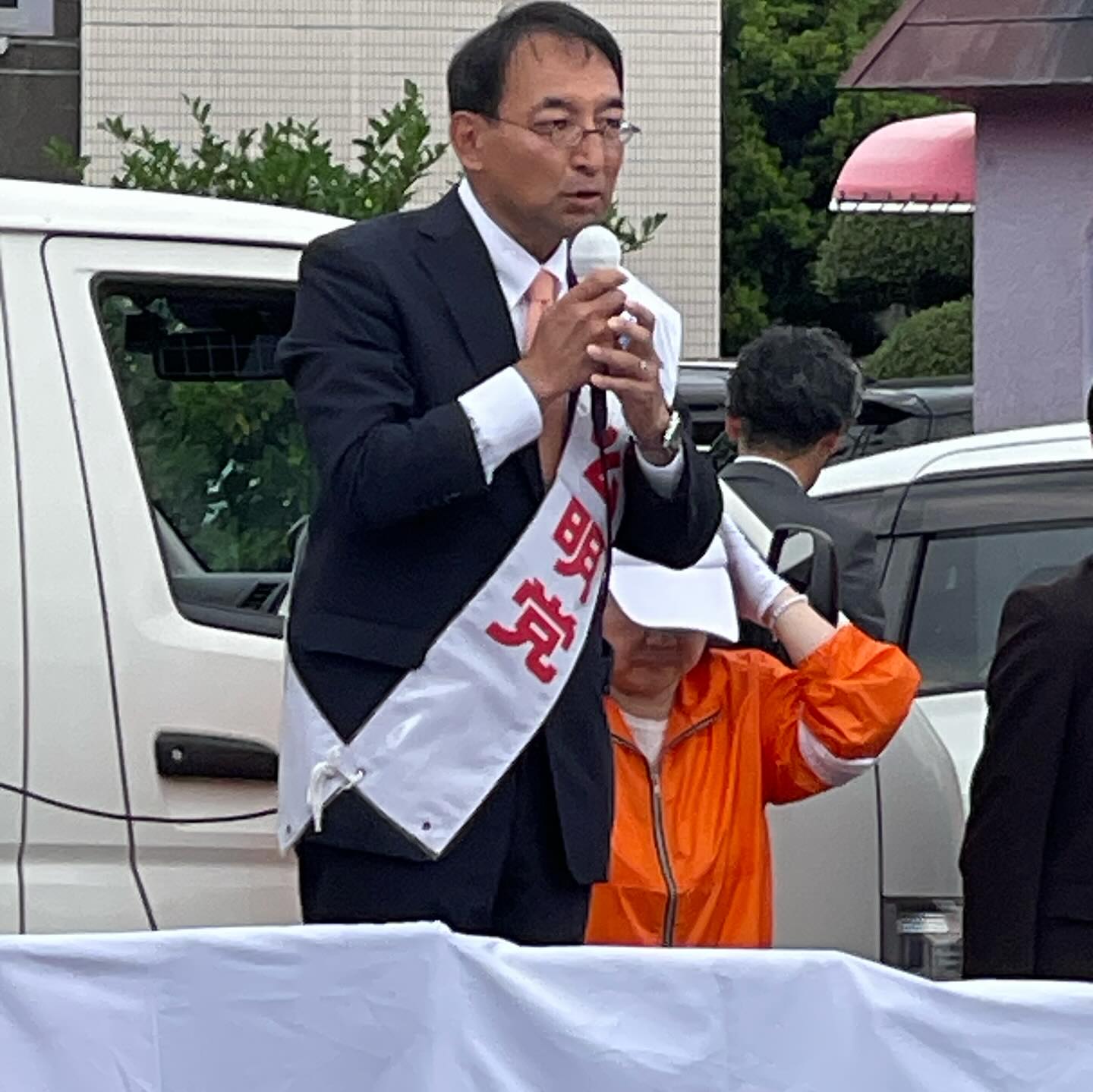 自由民主党公認「深澤陽一」候補（静岡4区）の応援演説を行いました