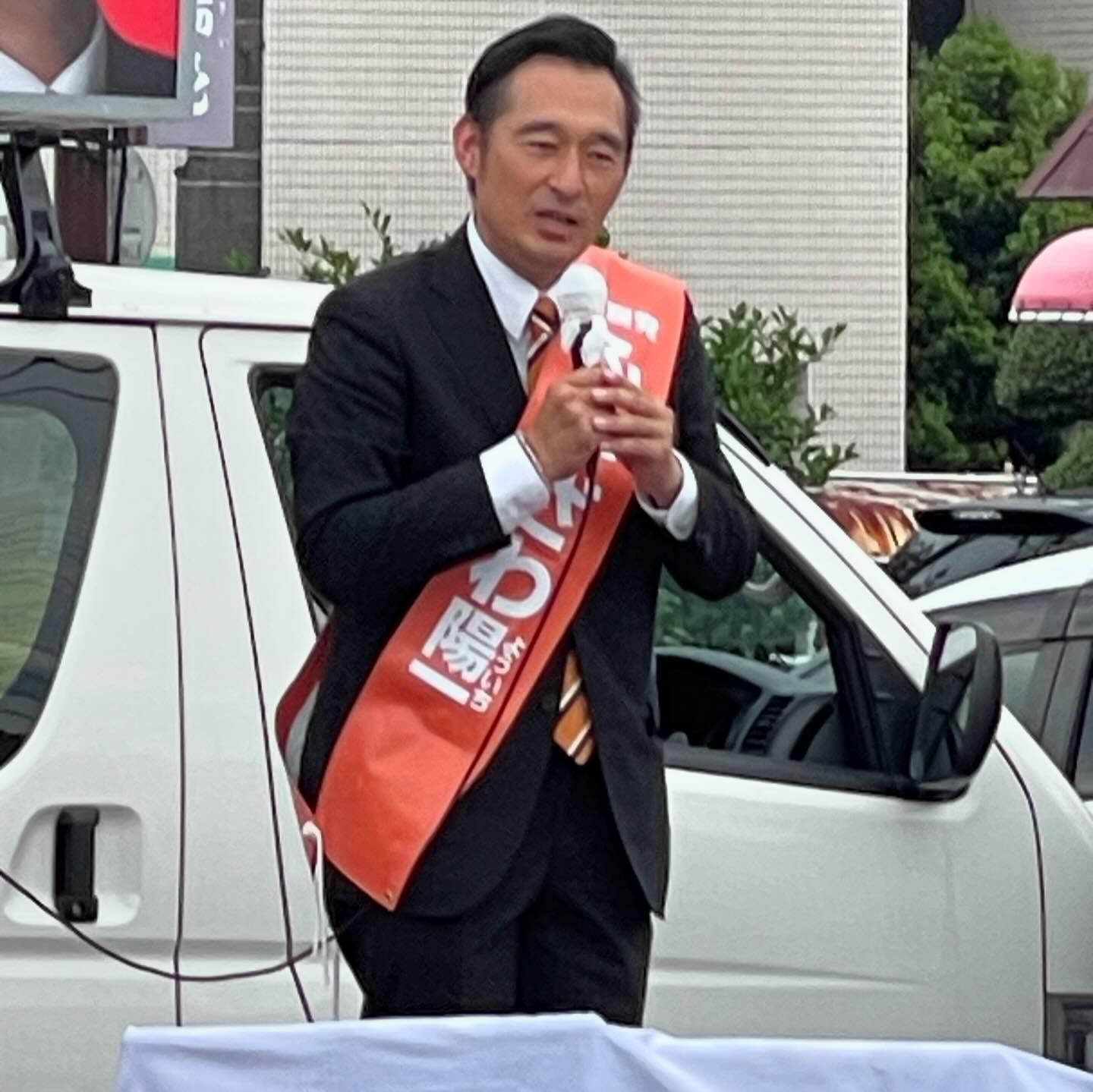 自由民主党公認「深澤陽一」候補（静岡4区）の応援演説を行いました