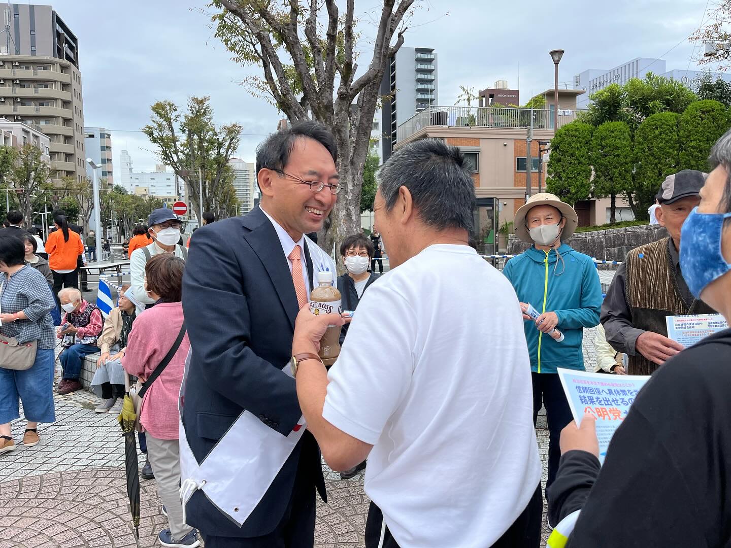 上川陽子前外務大臣、大口善徳前衆院議員から力強いエールをいただきました
