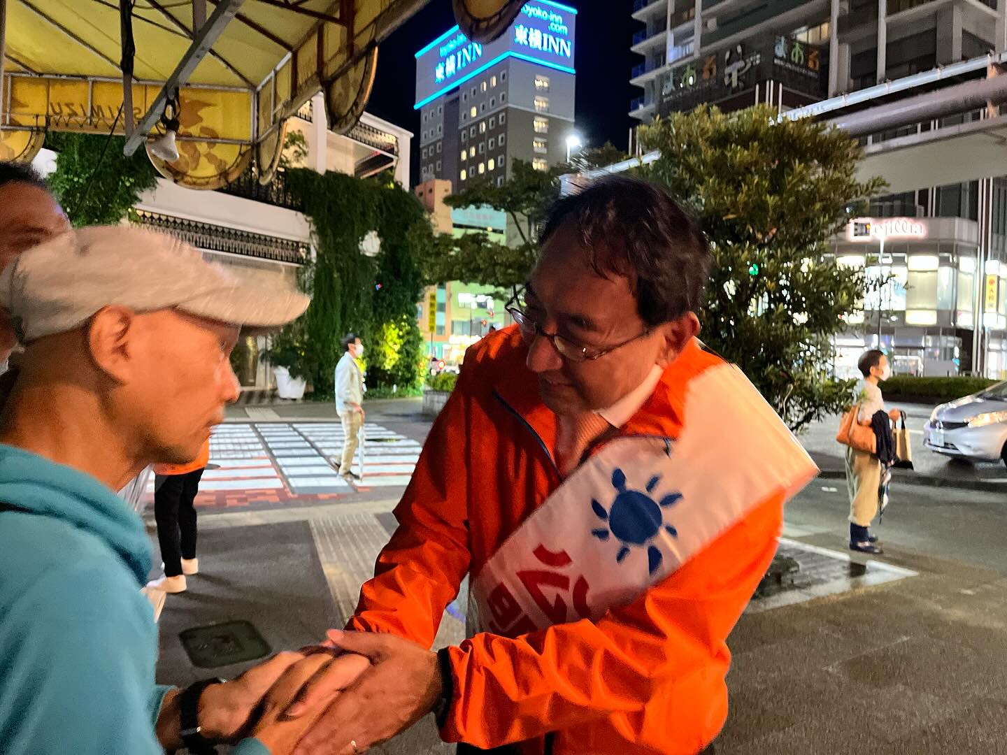 静岡市清水区で街頭演説