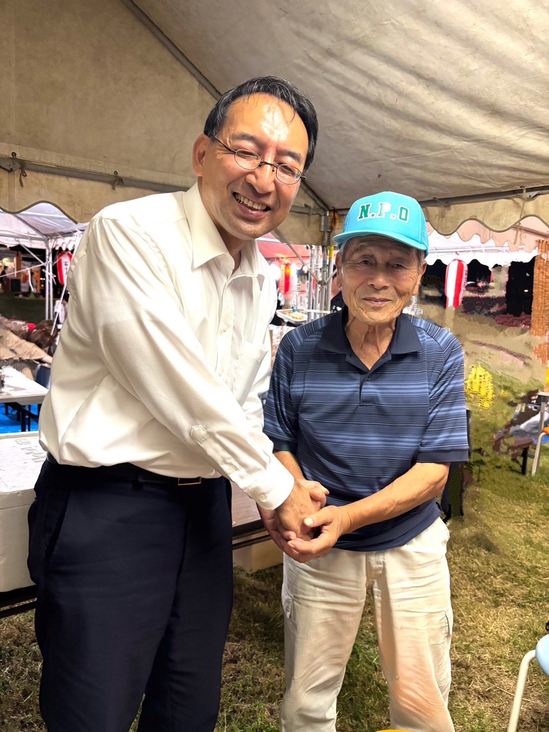 富士市で開催された「田子浦みなと祭り」に、早川育子県議、萩野基行市議とともに参加