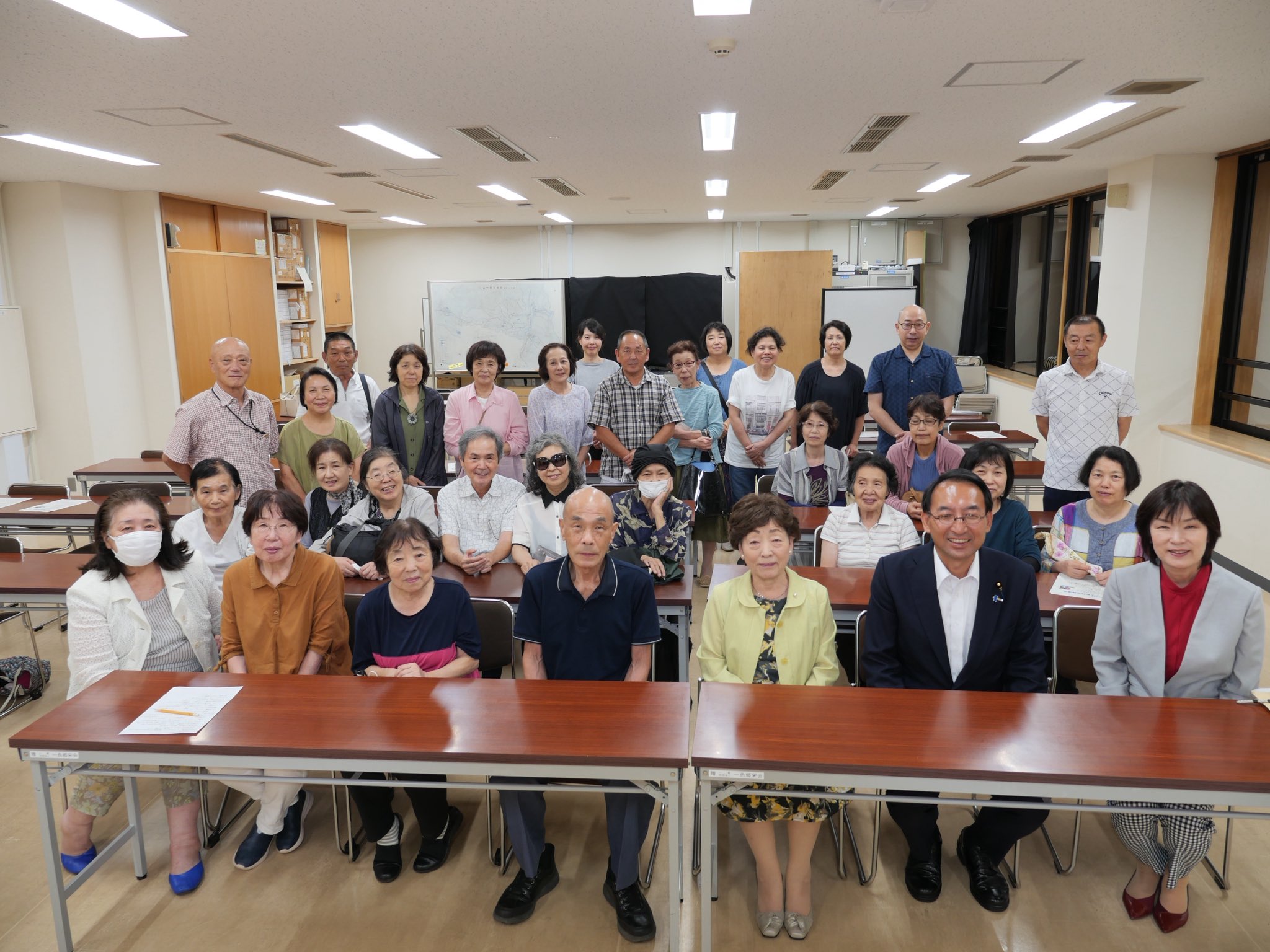 公明党小山町支部会に石原和美町議とともに出席