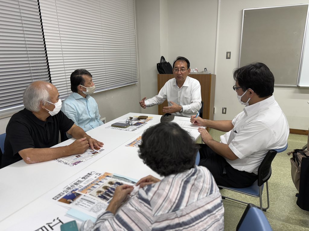静岡市清水区にて、山梨渉市議がお住まいの地区の公明党支部会に参加