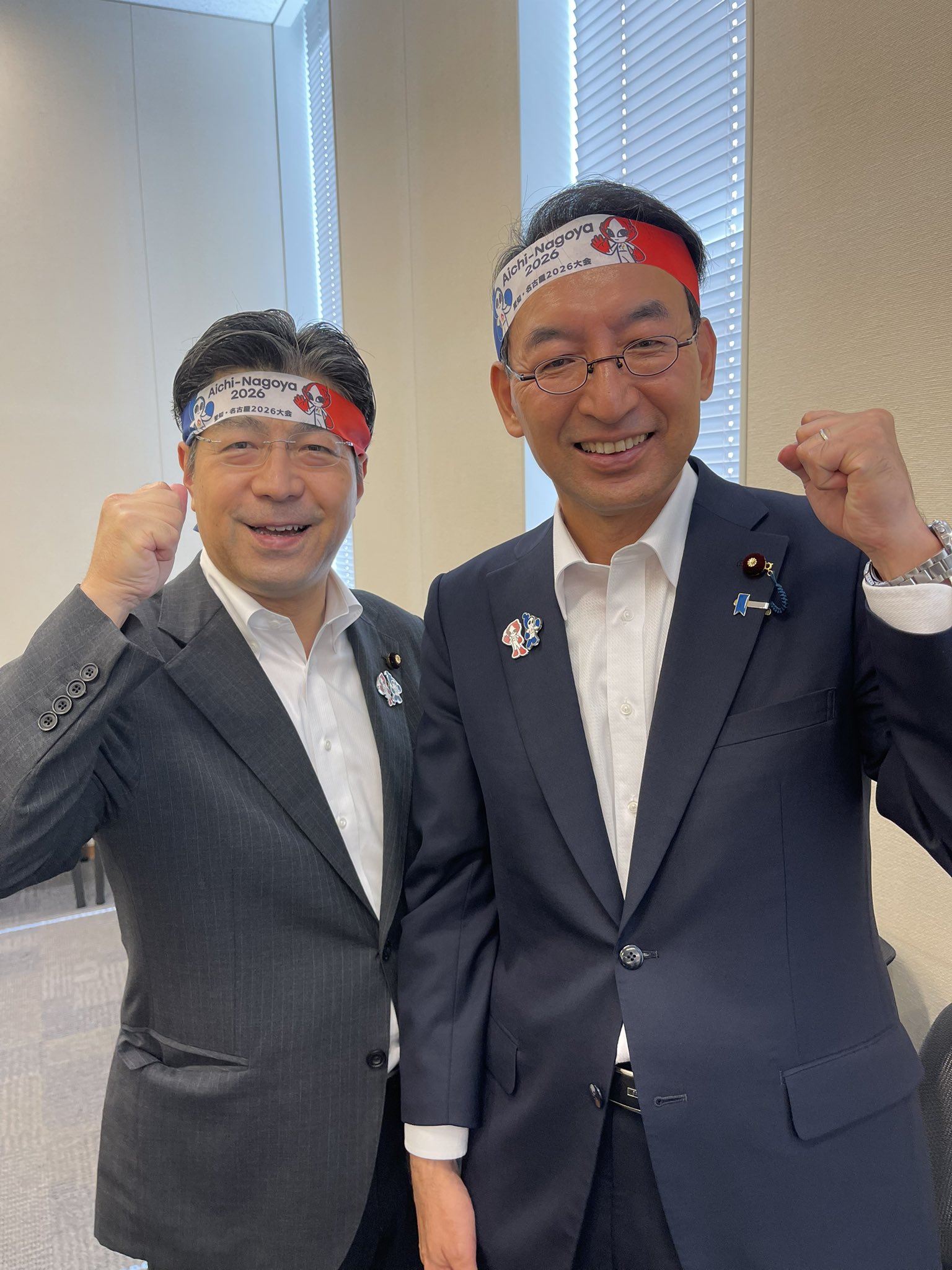 愛知・名古屋アジア・アジアパラ競技大会推進議員連盟の総会に、里見隆治参議院議員とともに出席