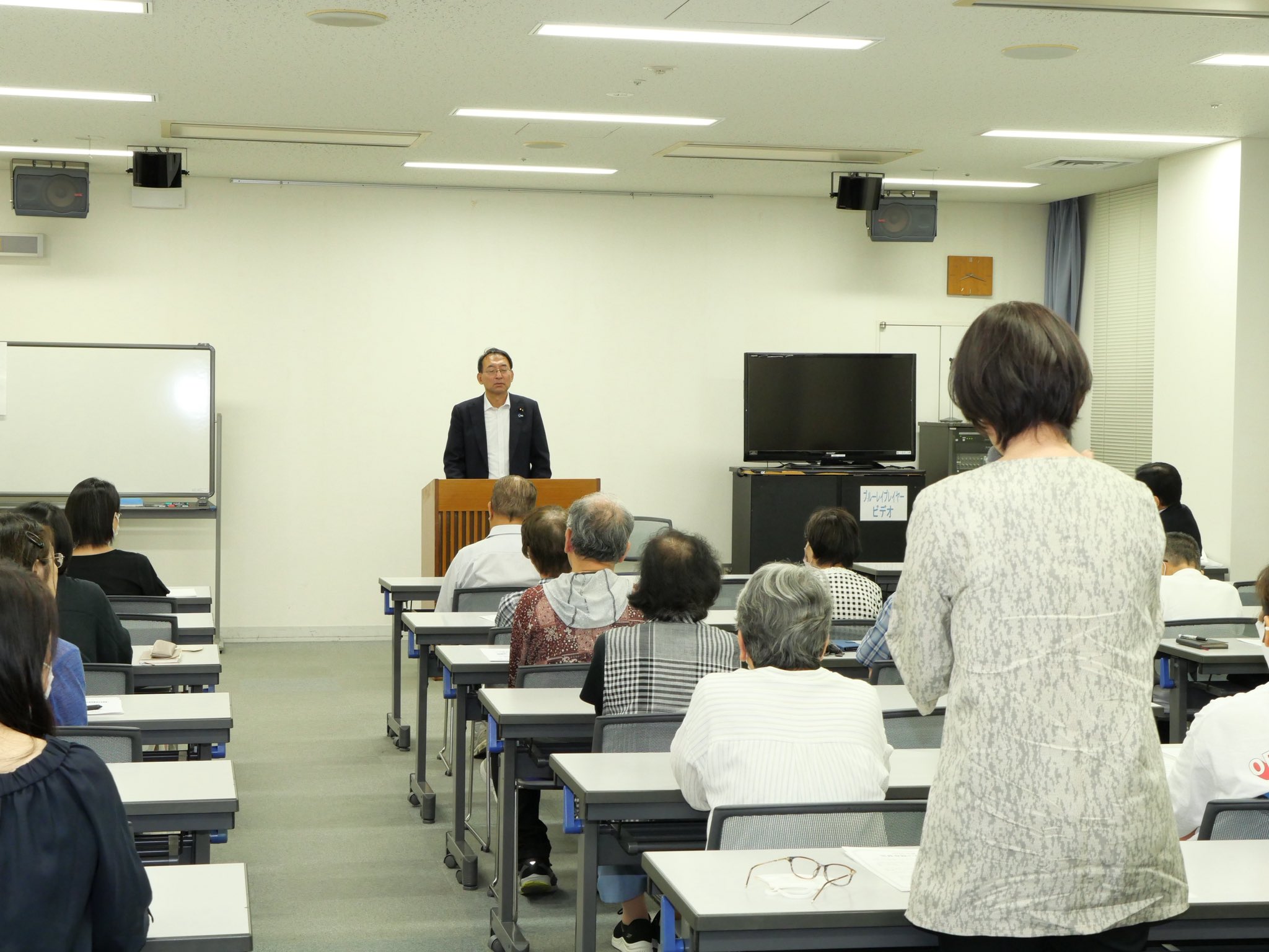 公明党焼津北支部の党員会に、川島かなめ市議とともに出席