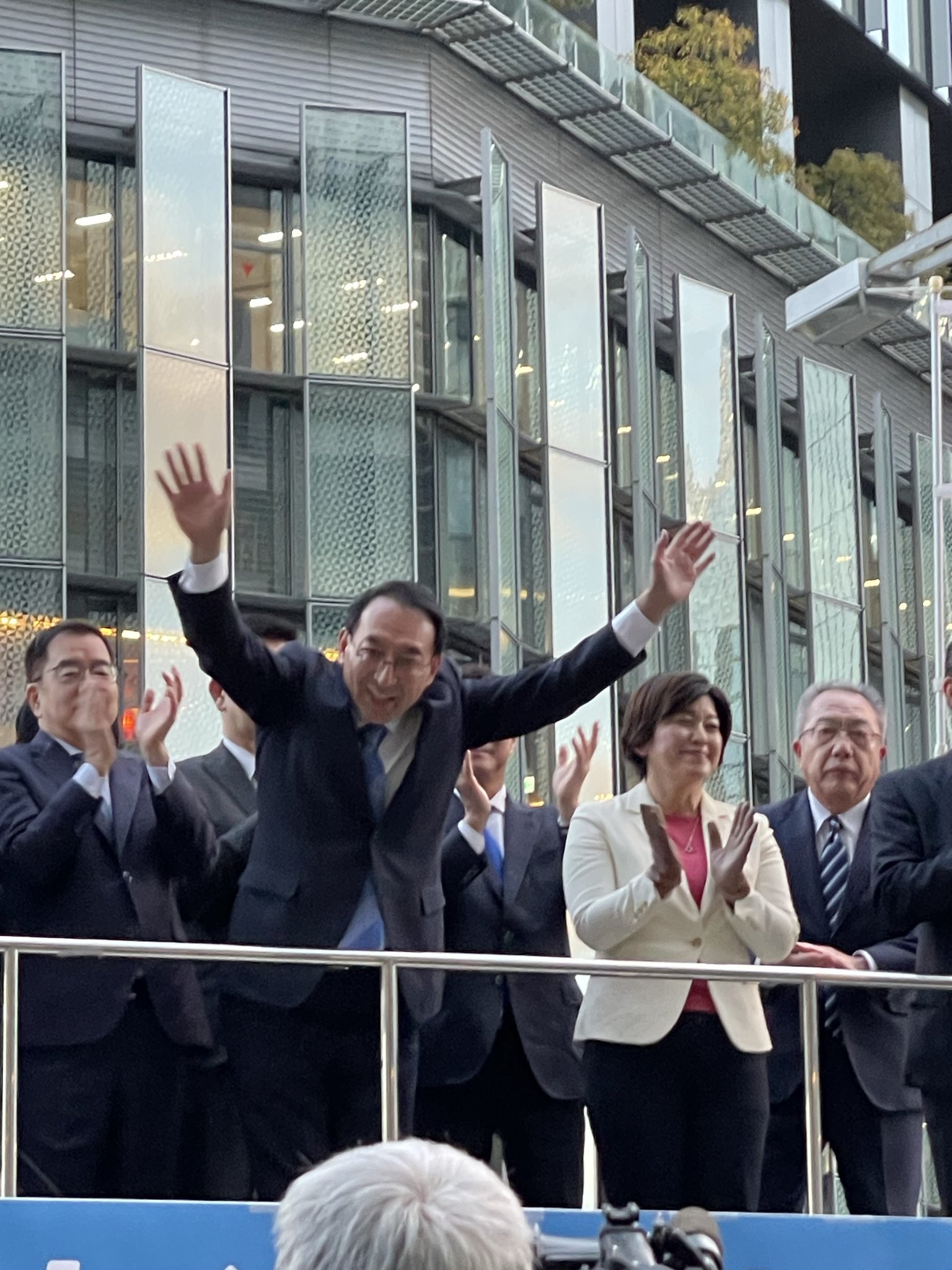 名古屋駅前で中道改革連合として解散街頭演説