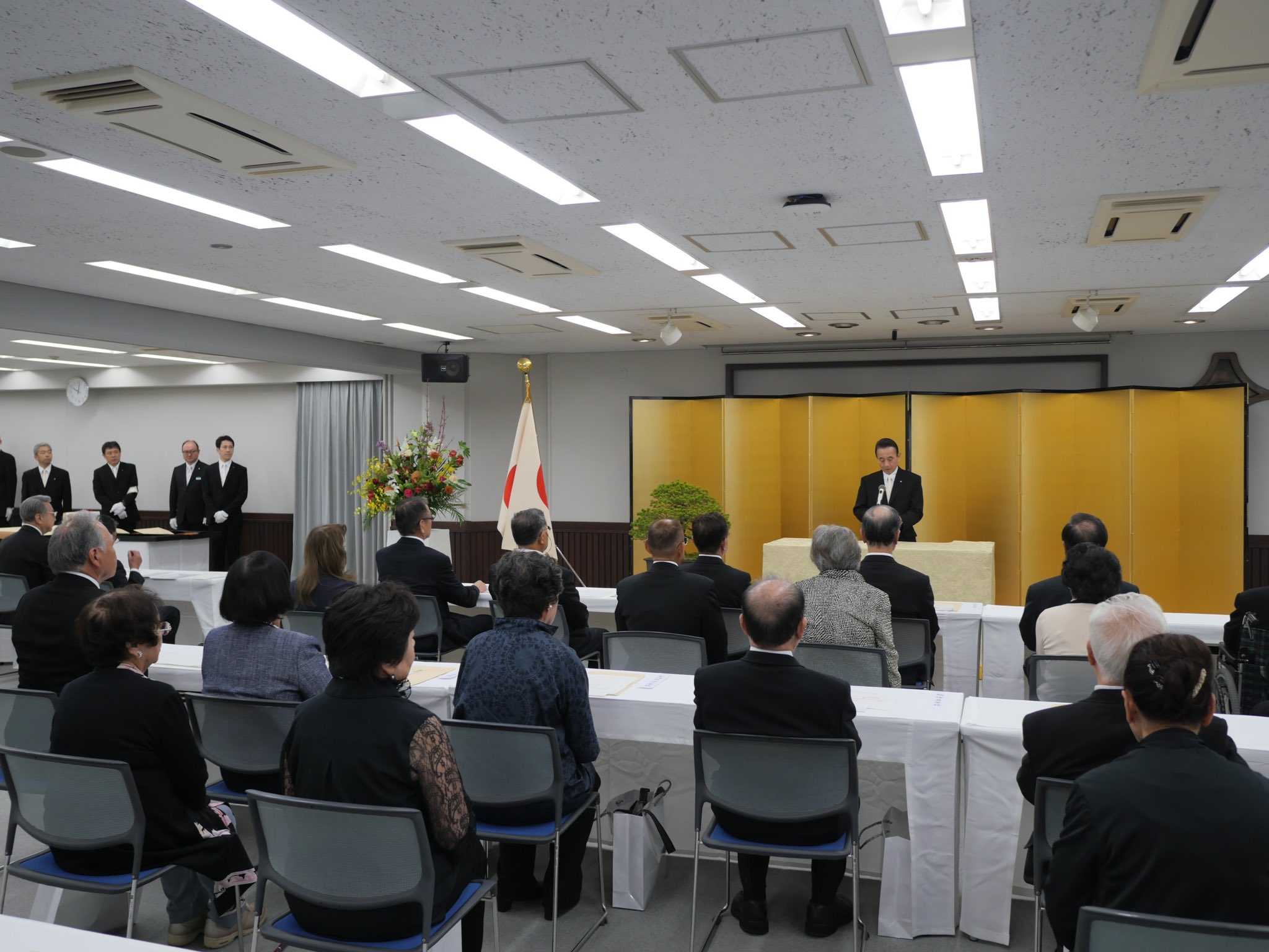 知事表彰に来賓出席