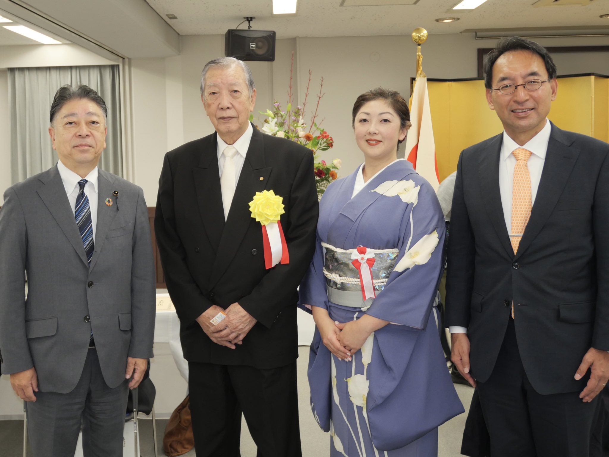 知事表彰に来賓出席