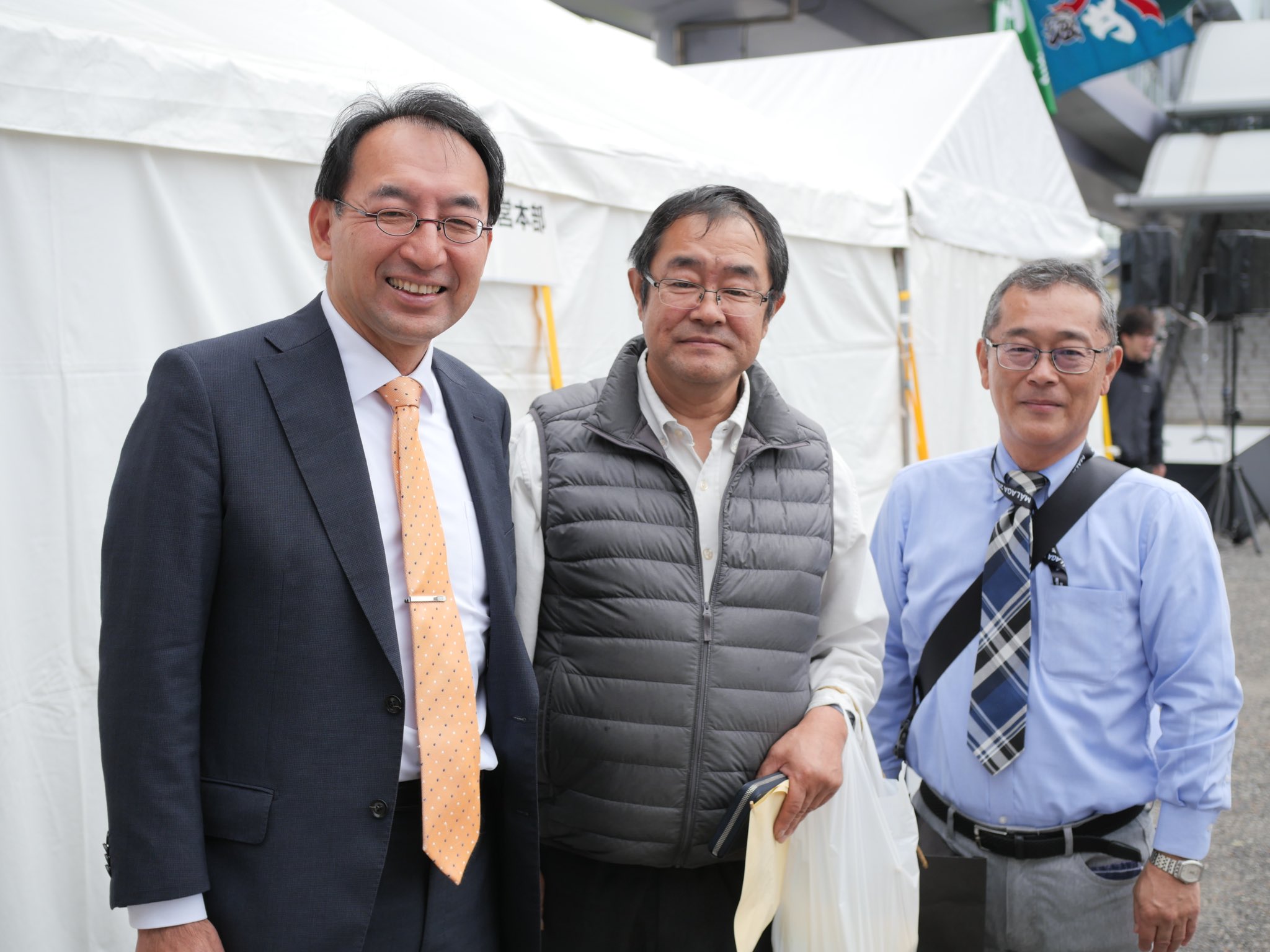 県港湾局長時代の仕事仲間や友人に出会い、とても有意義な時間