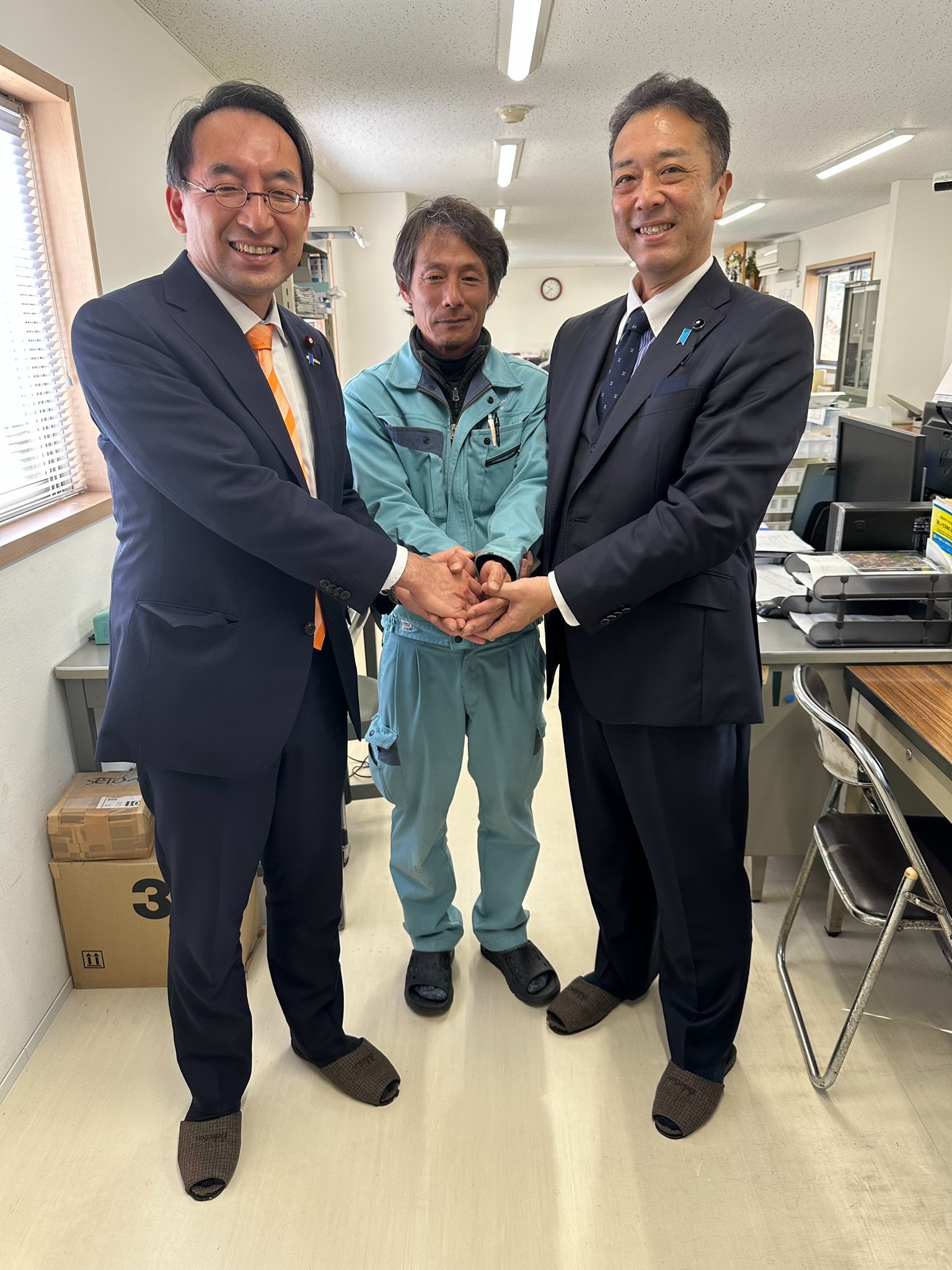 下田市､賀茂郡（東伊豆町、河津町、南伊豆町、松崎町、西伊豆町）を、加畑毅 県議のご案内で訪問