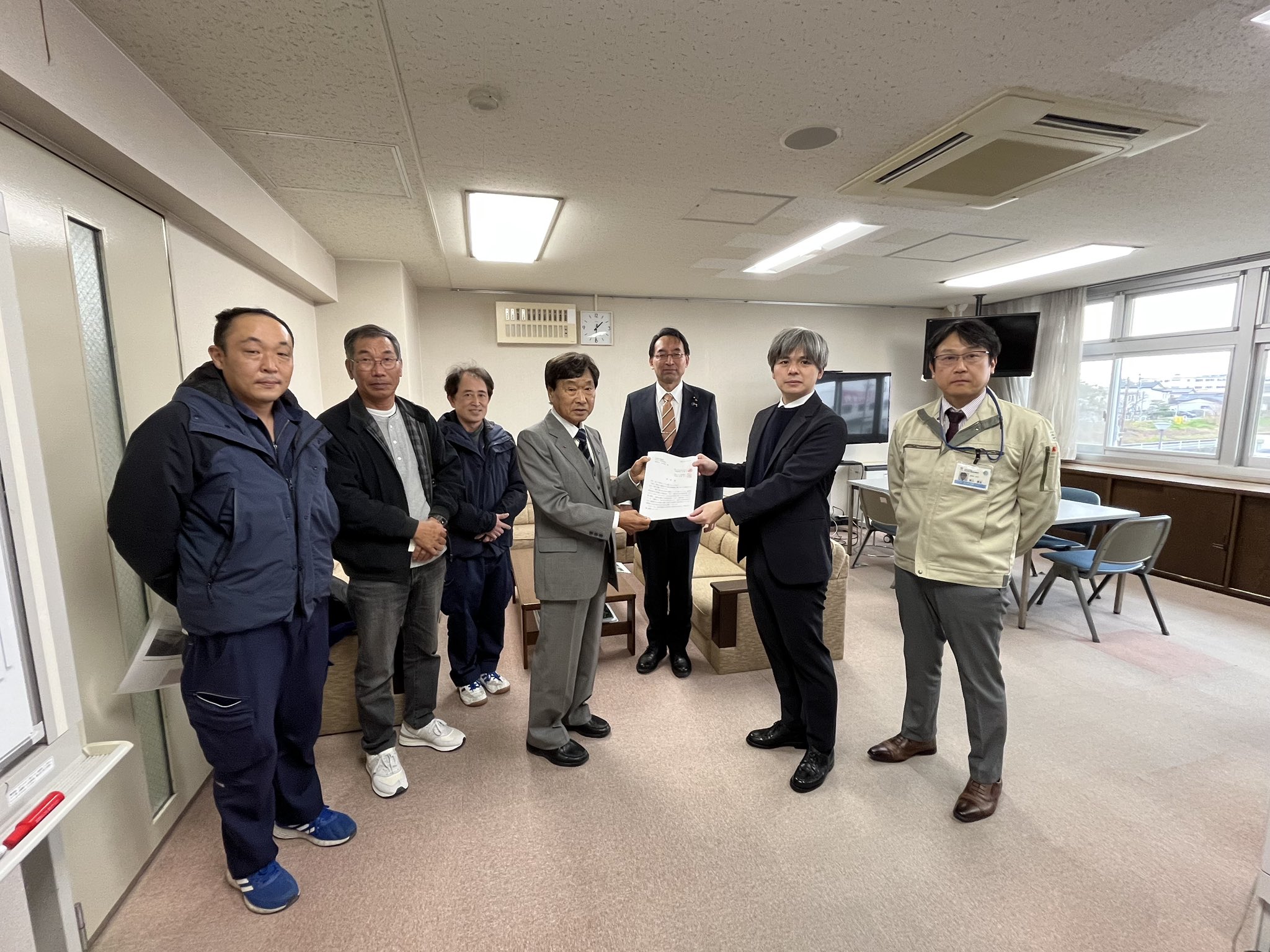 浜松河川国道事務所に浚渫を要望