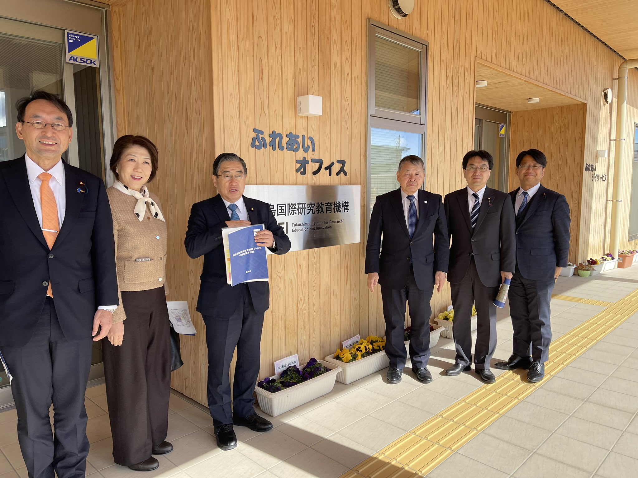 復興庁に勤務していた時に設立に携わった福島県浪江町の「福島国際研究教育機構（F-REI）」を、３年ぶりに訪問