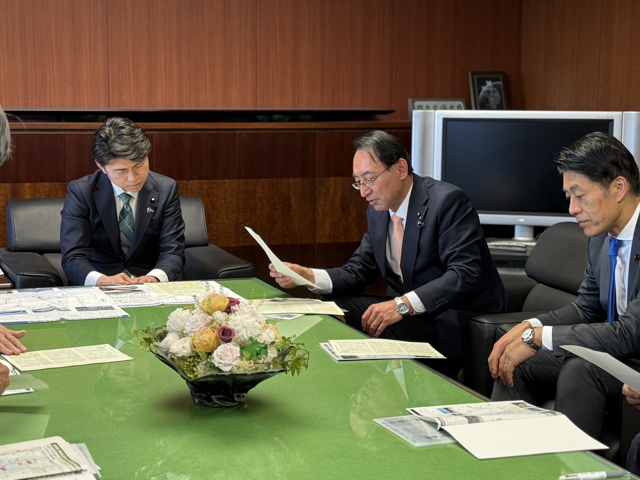 富士富士宮道路建設促進　国交大臣要望