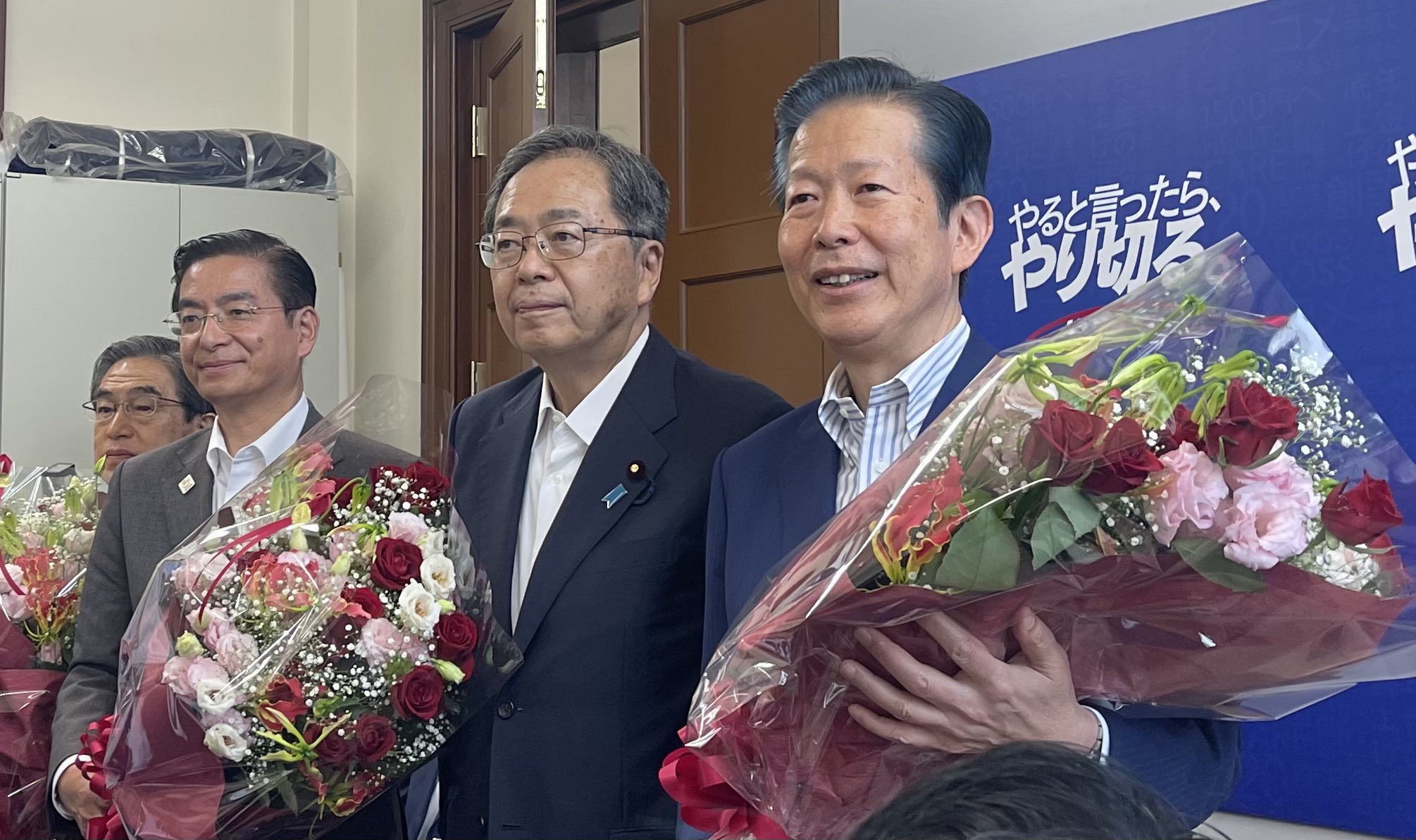 参議院議員を勇退される 山口那津男常任顧問、若松謙維議員、山本博司議員よりご挨拶