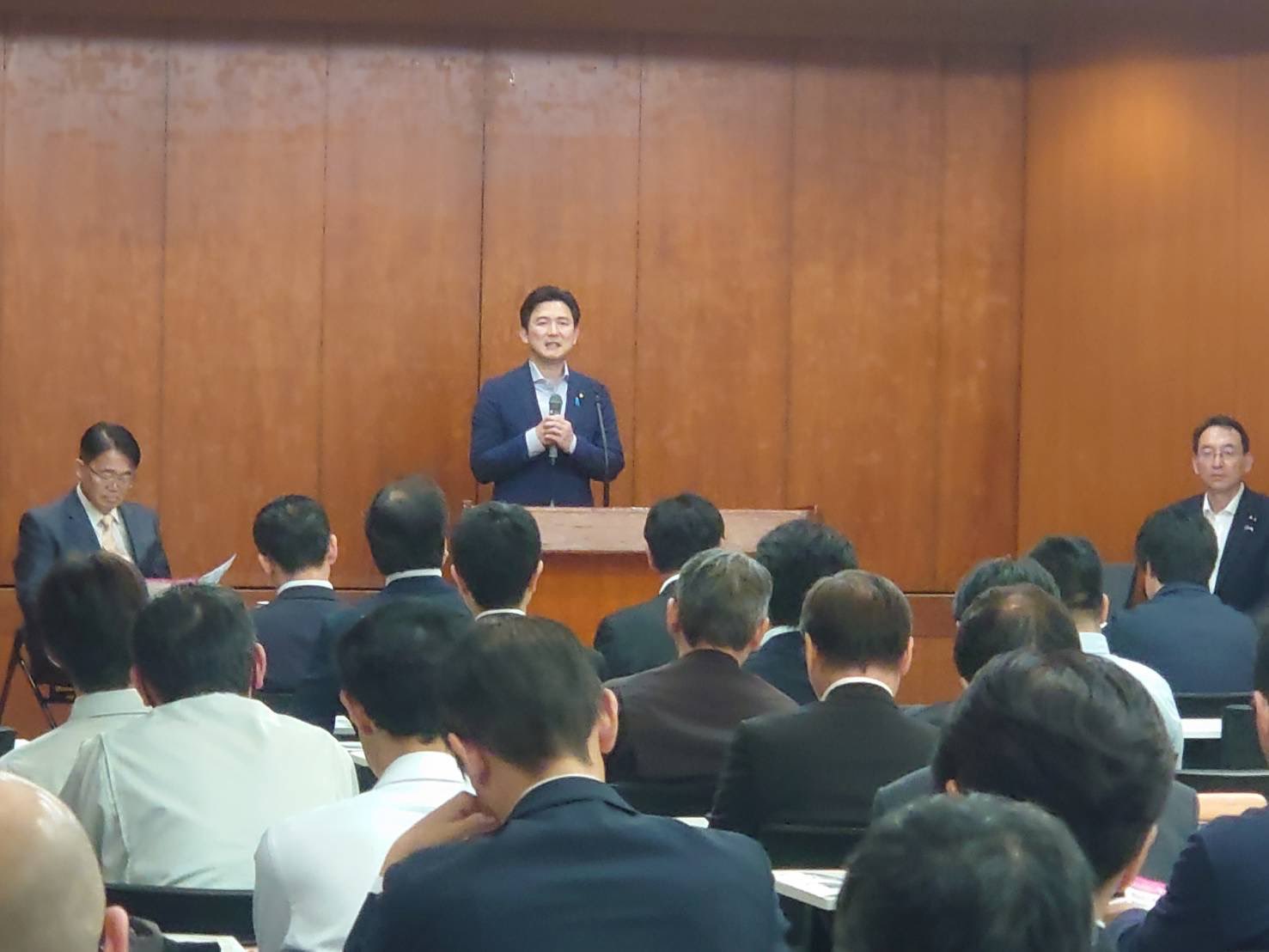 大村秀章愛知県知事を囲んで「三河港の未来を語る会」が盛大に開催。安江のぶお 参議院議員