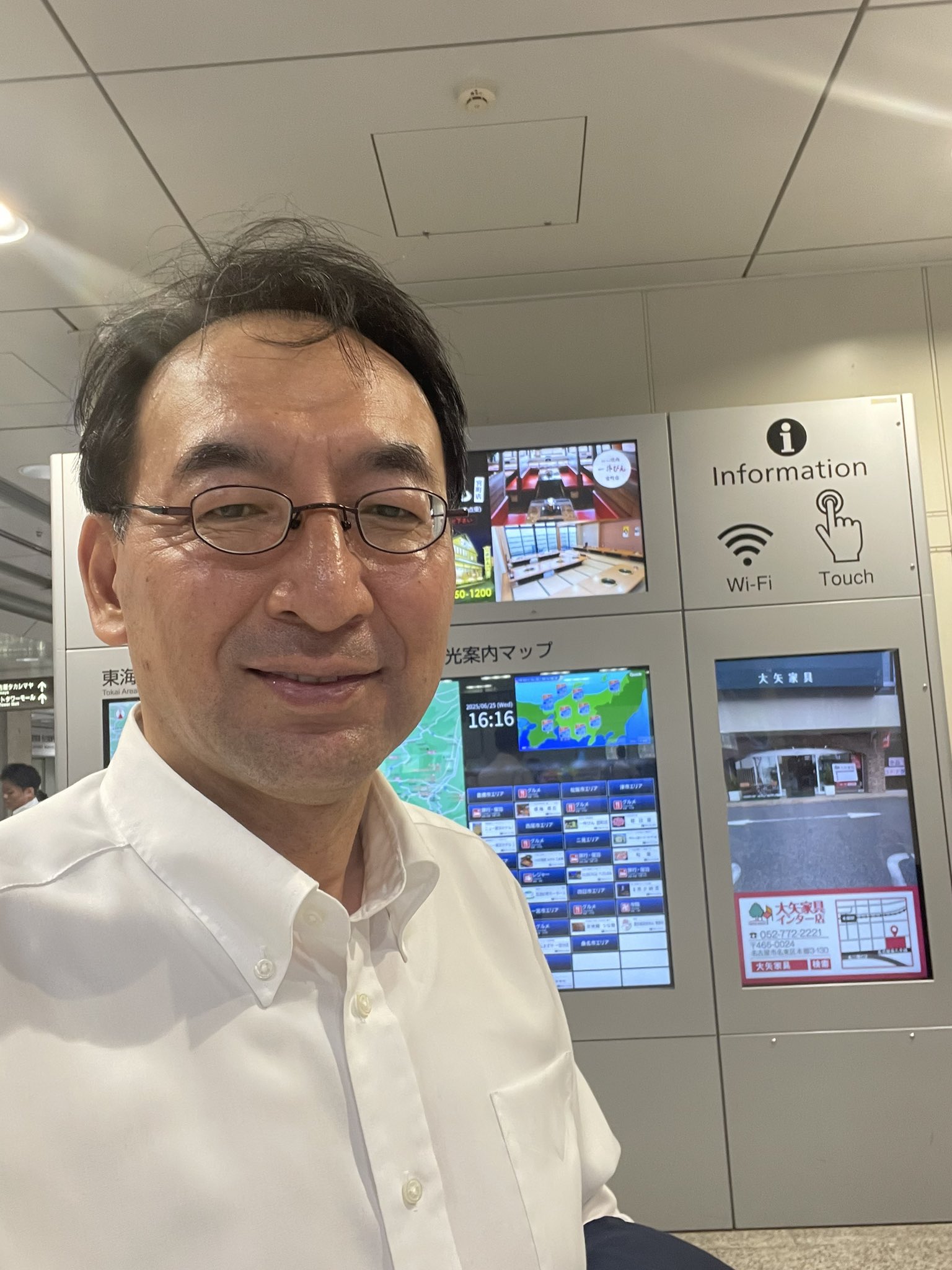 名古屋市内を回り、多くの皆様にご挨