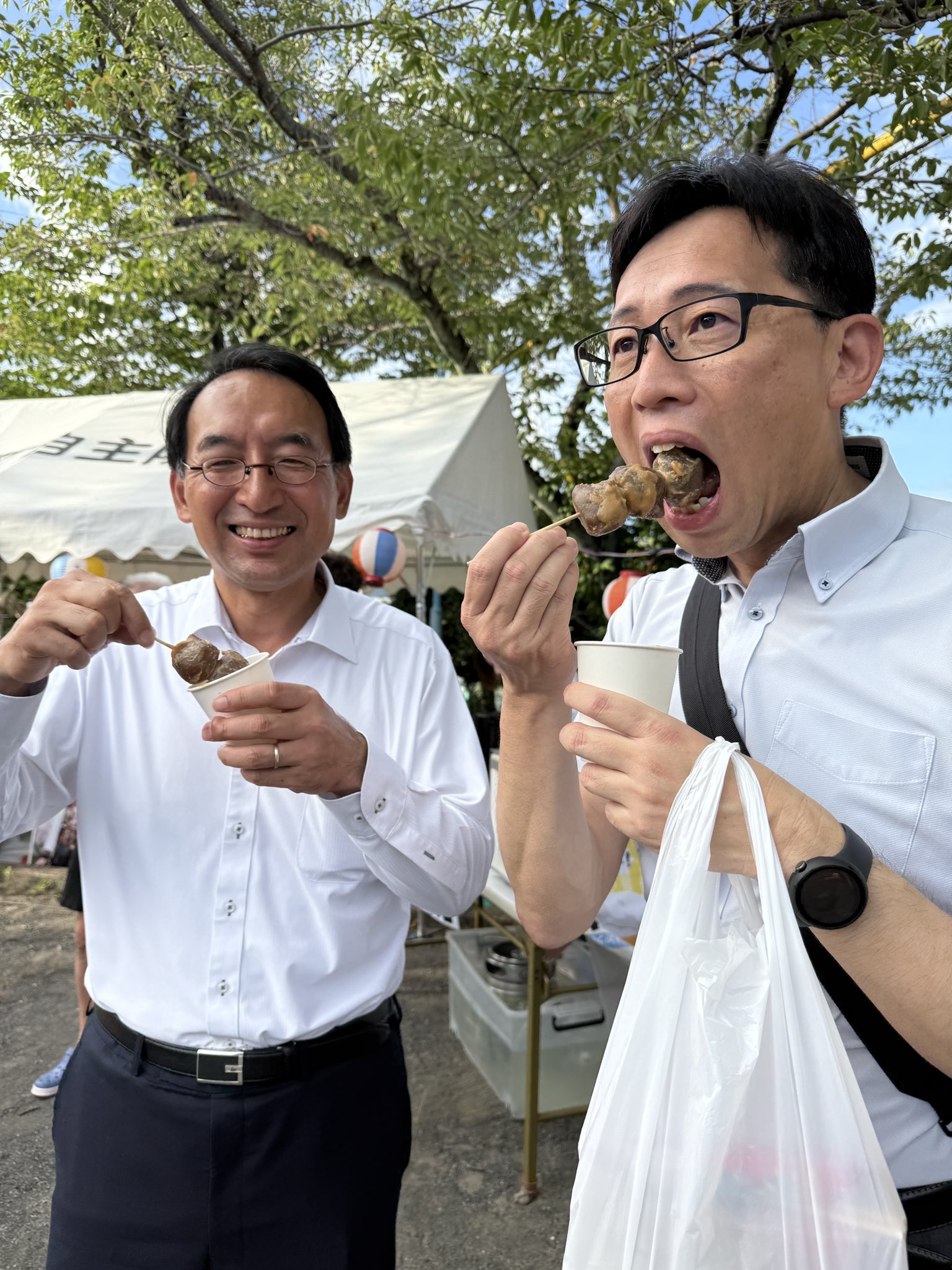 長島強 市議とともに、静岡市葵区南瀬名町の夏祭りに参加