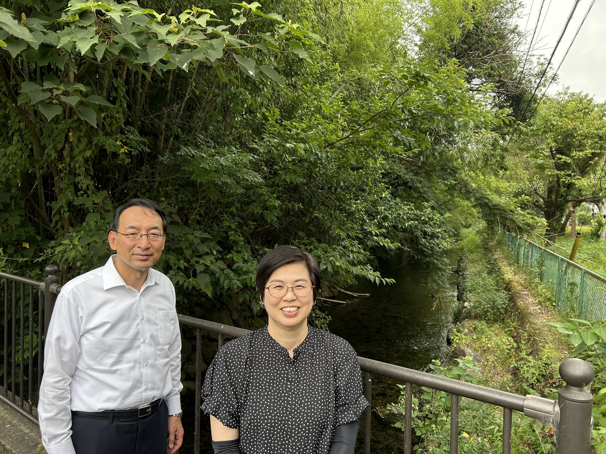 坂本やすこ市議とともに、静岡市葵区でご挨拶