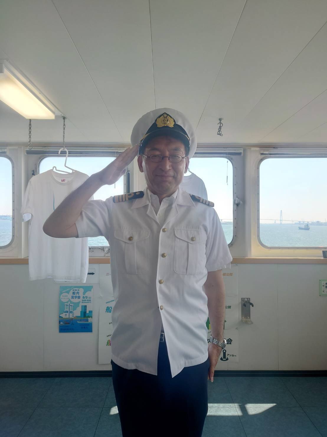 名古屋港で実施された清龍丸の一般公開に参加