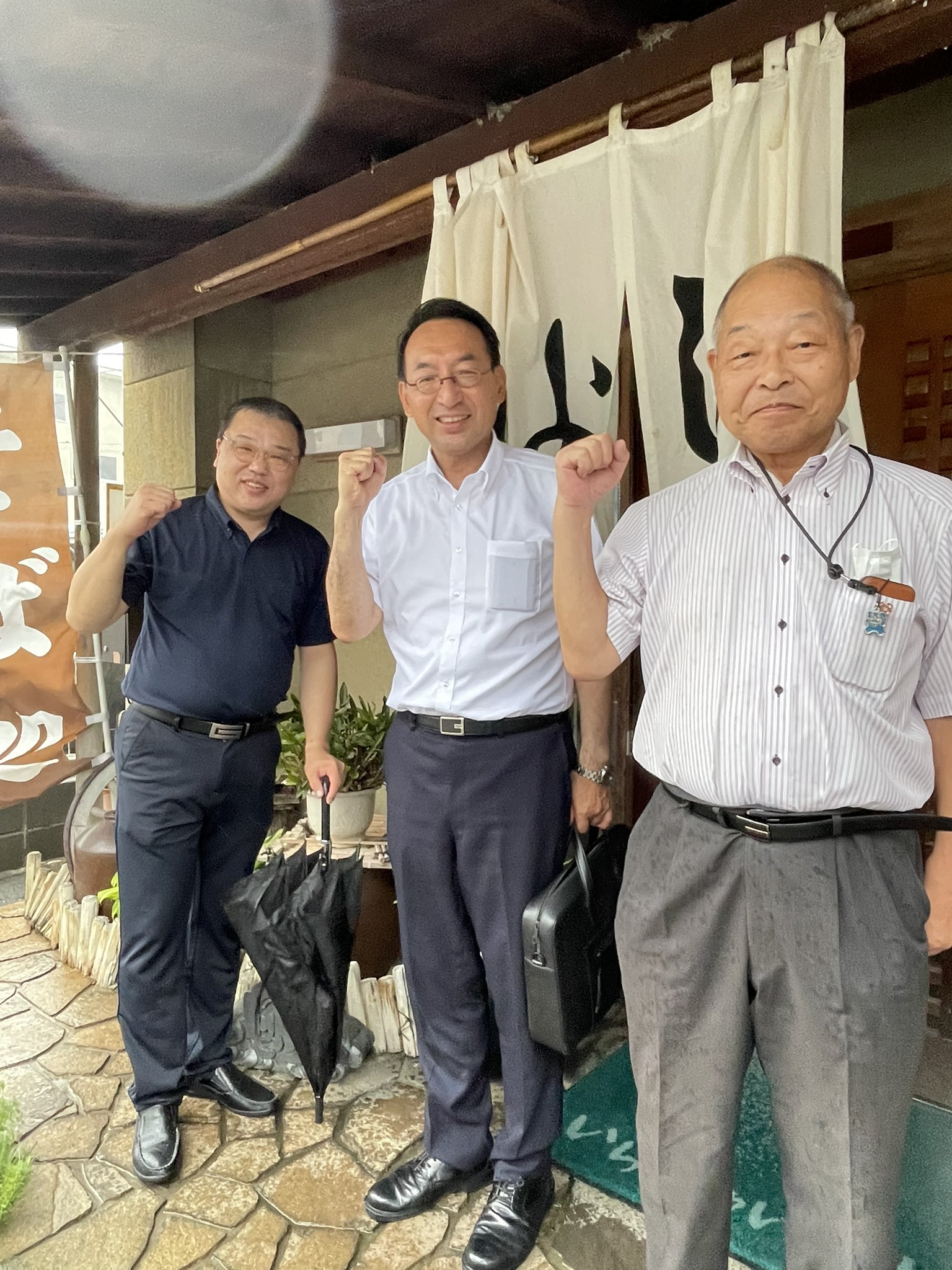 鈴木文子議員・堀江和雄議員とともに三島市をご挨拶