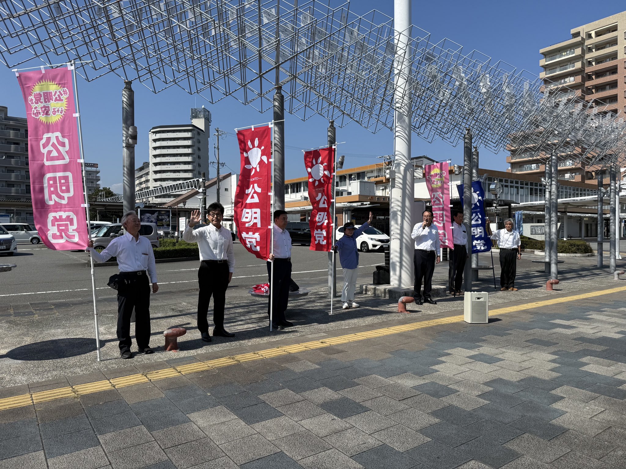 防災の日（9月1日）を記念したキャンペーン街頭演説を実施