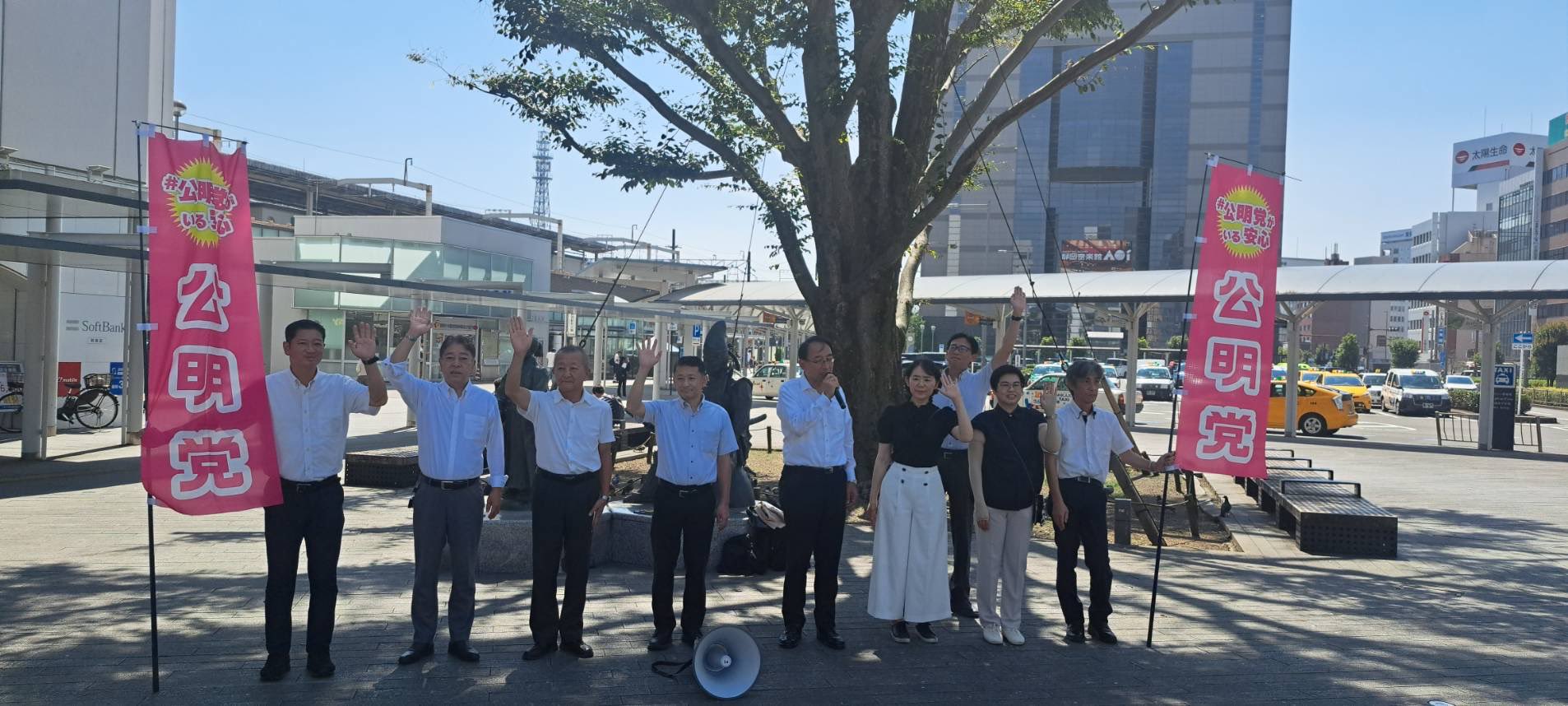 防災の日（9月1日）を記念したキャンペーン街頭演説を実施