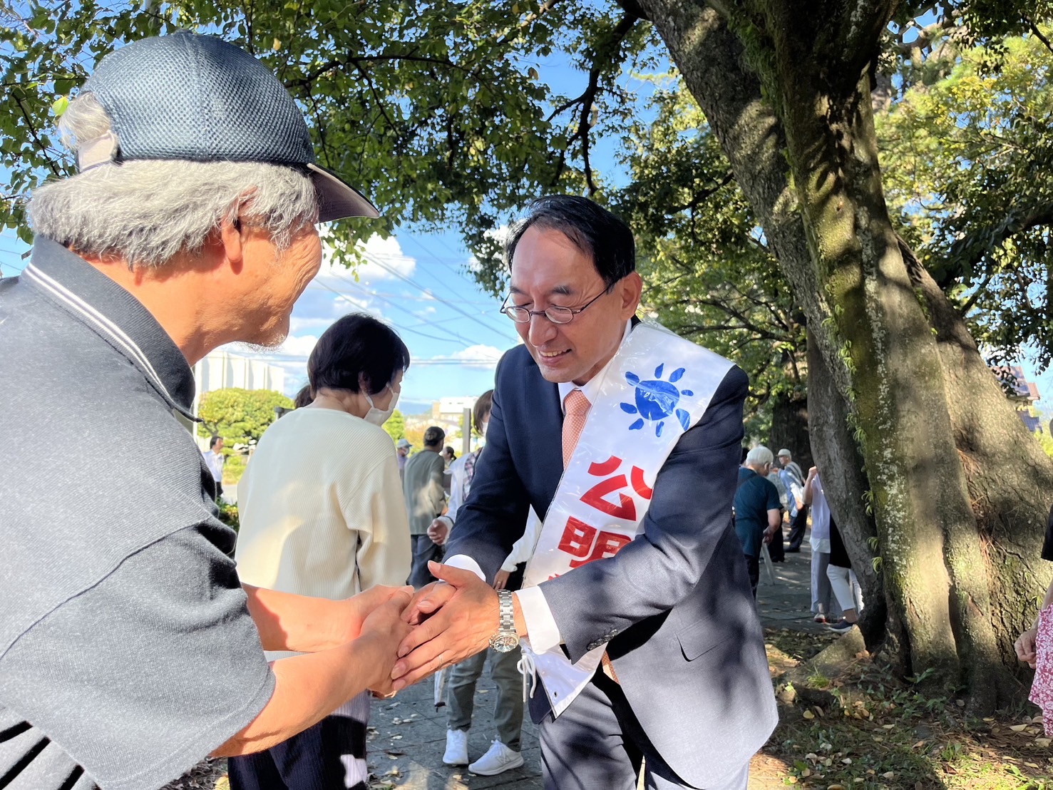 沼津・港口公園で街頭演説を行いました